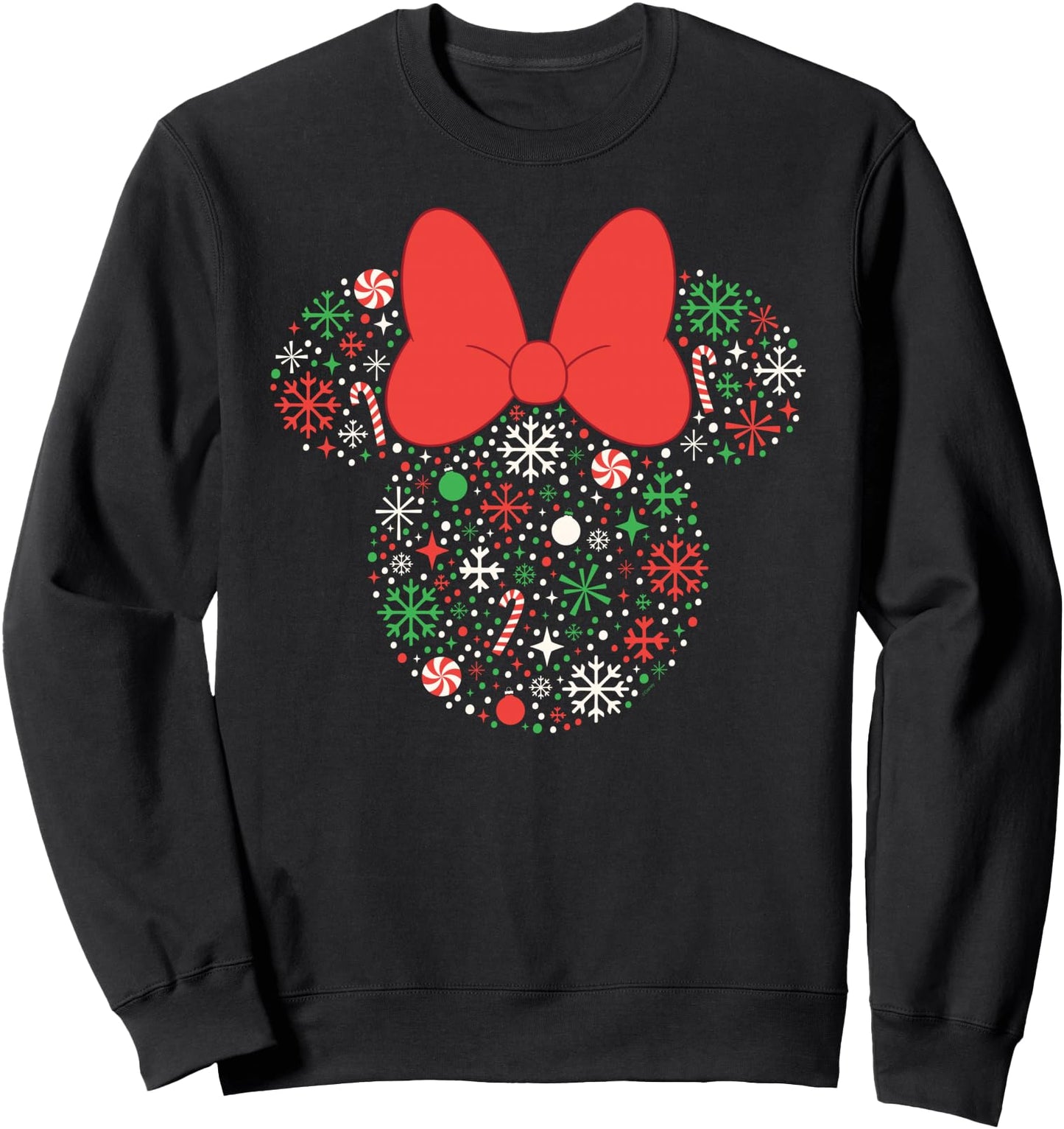 Disney Minnie Mouse Christmas Holiday Festive Filled Icon Sweatshirt
