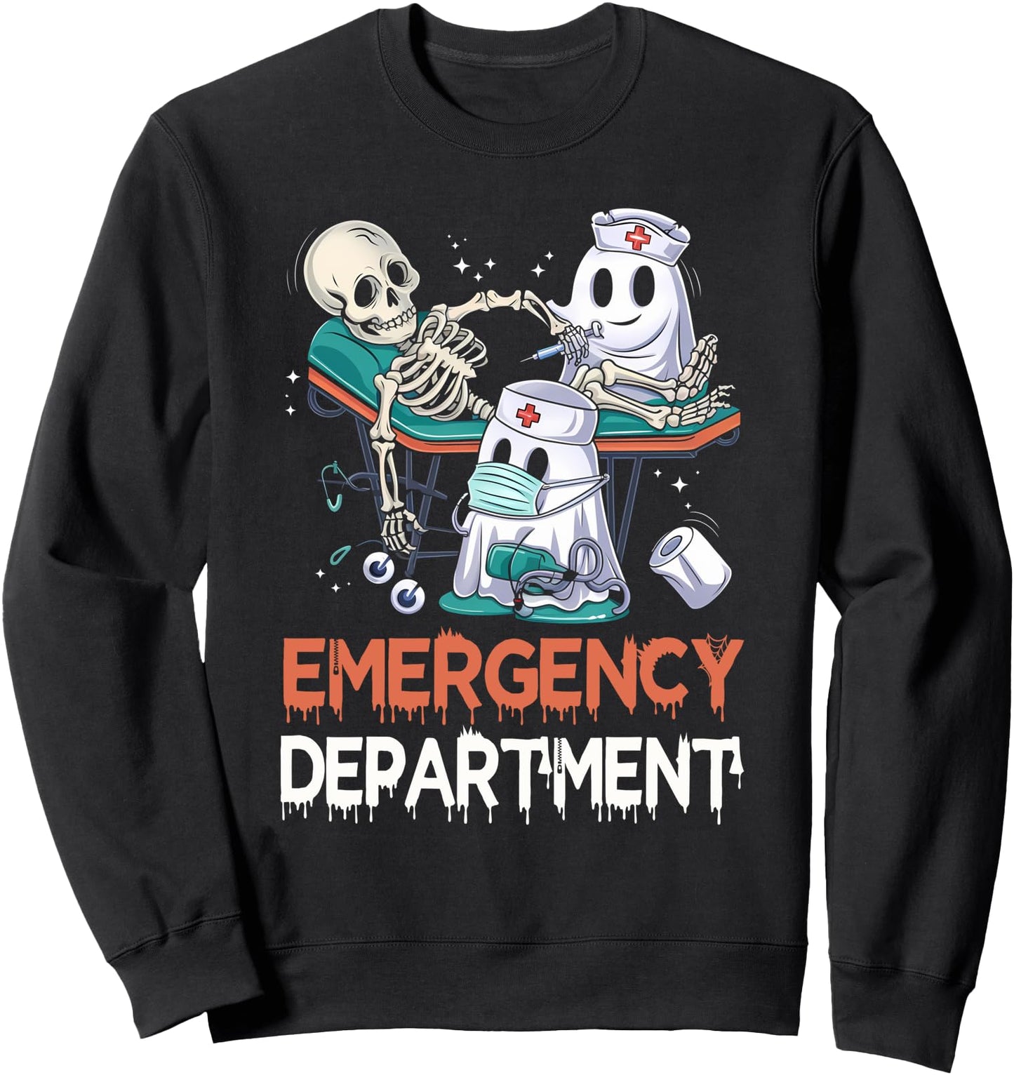 ER nurse shirt halloween ER boo crew Emergency Department Sweatshirt