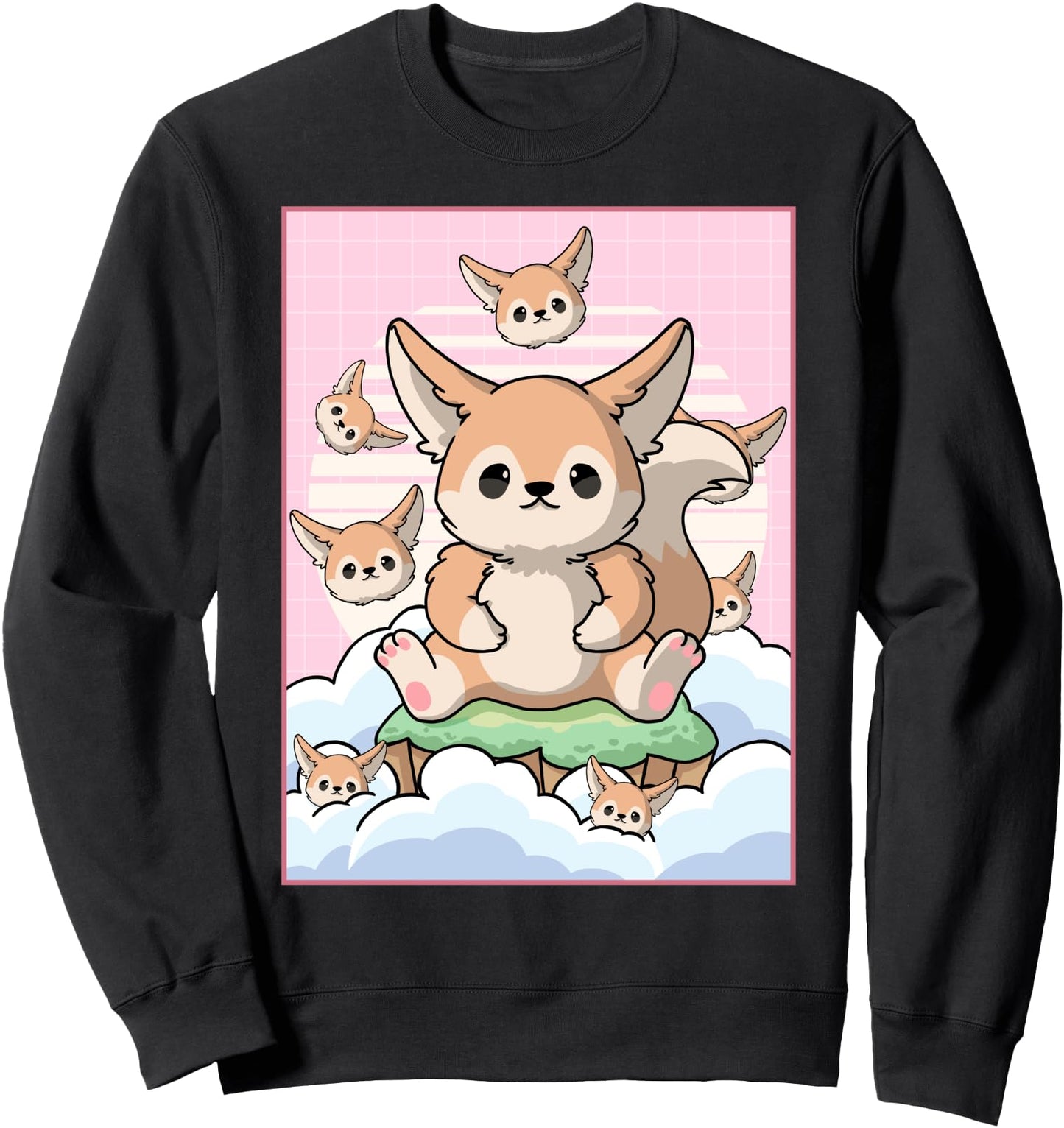 Cute Kawaii Fennec Fox Japanese Aesthetic Sweatshirt
