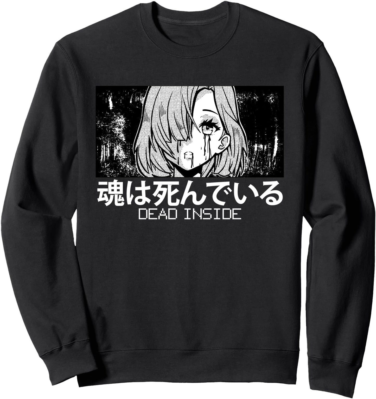 Aesthetic Anime Girl Dead Inside Waifu Japanese Soft Grunge Sweatshirt