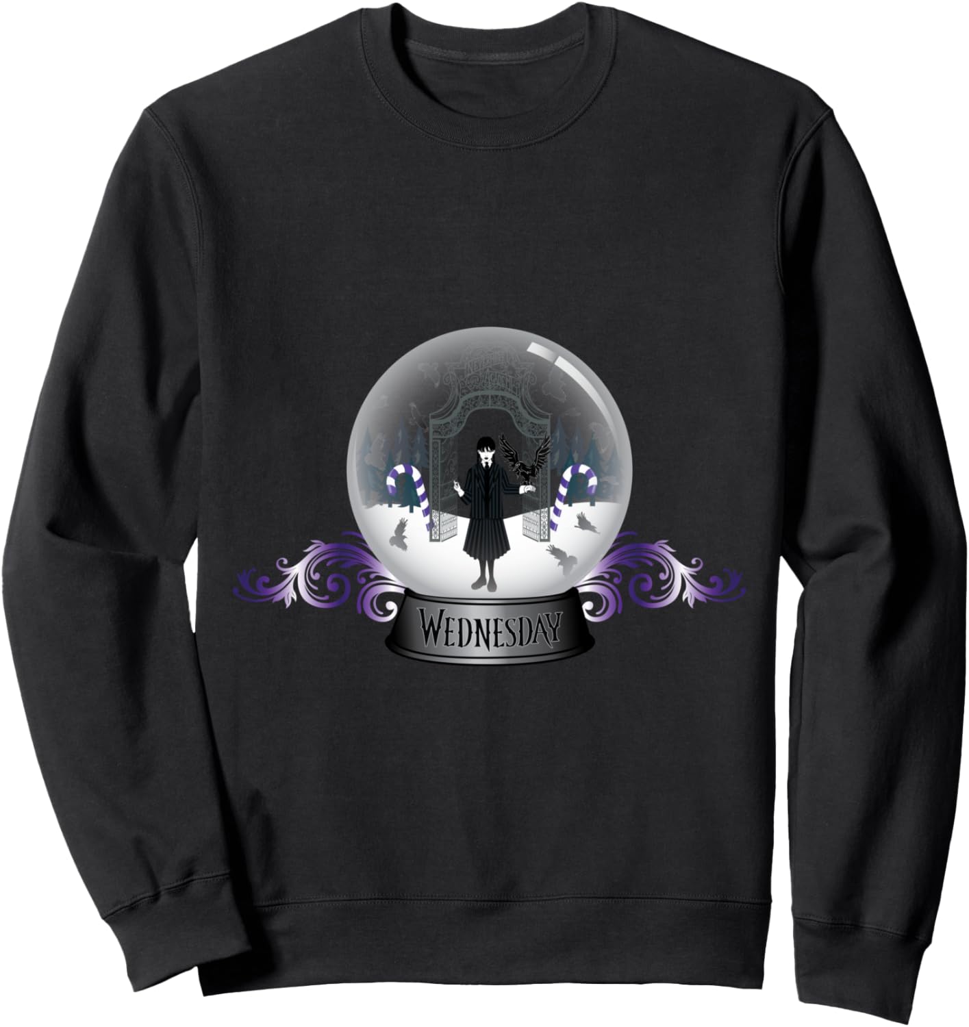 Wednesday Holiday Snowglobe Sweatshirt