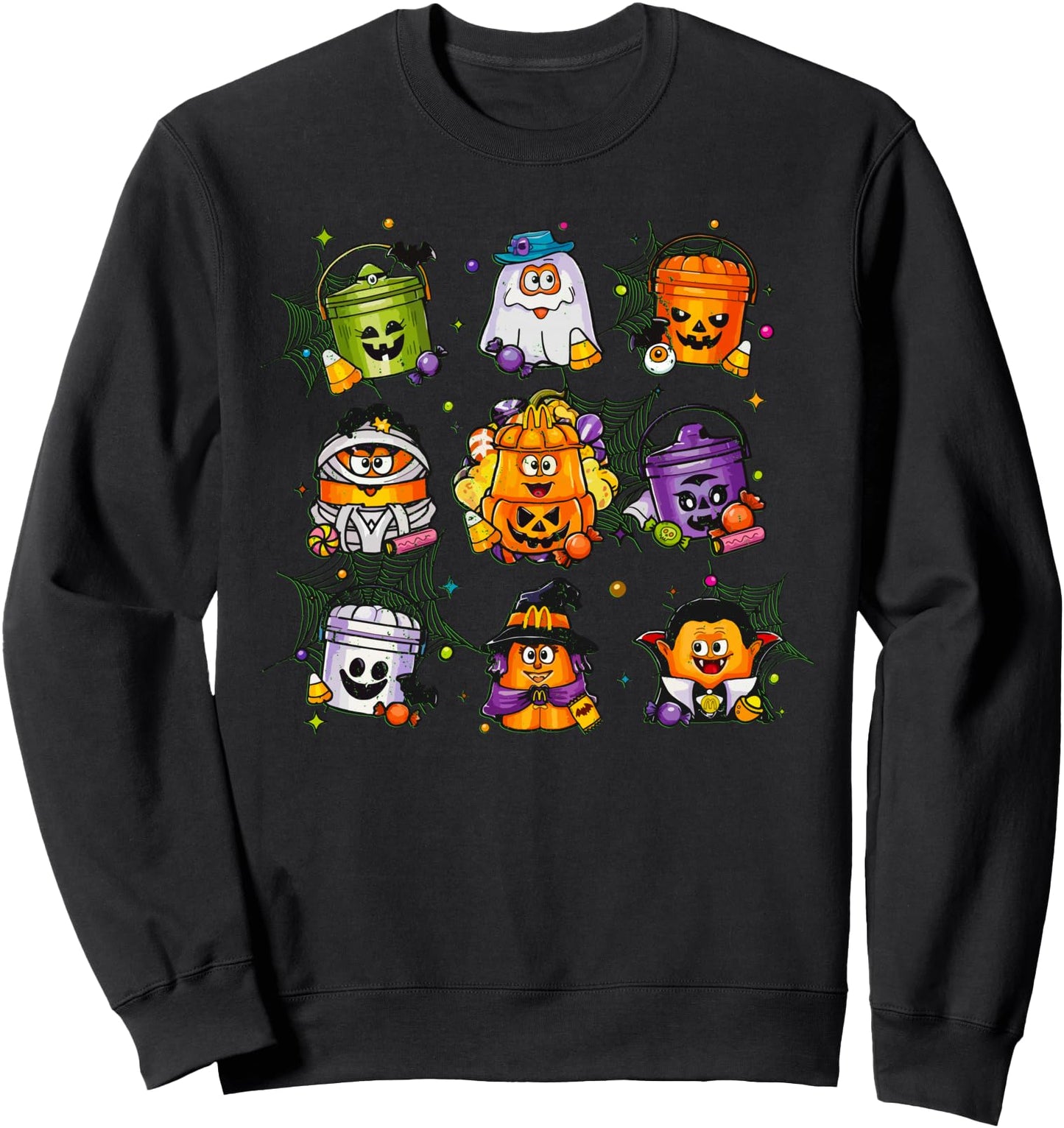 Spooky Nuggets Meal Bucket Halloween Chicken Nuggets Sweatshirt