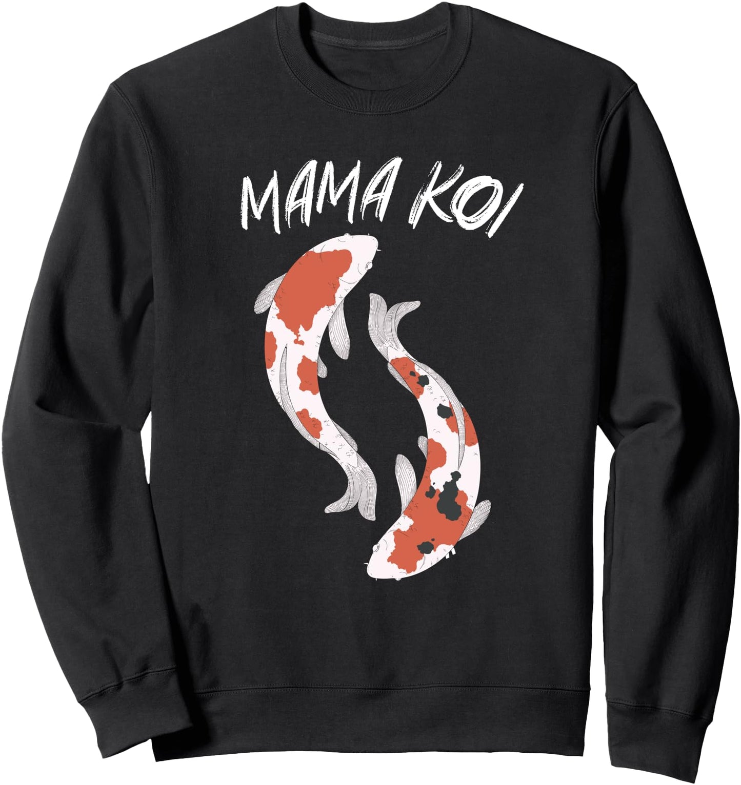 Mama Koi Carp Fish Japanese Art Sweatshirt