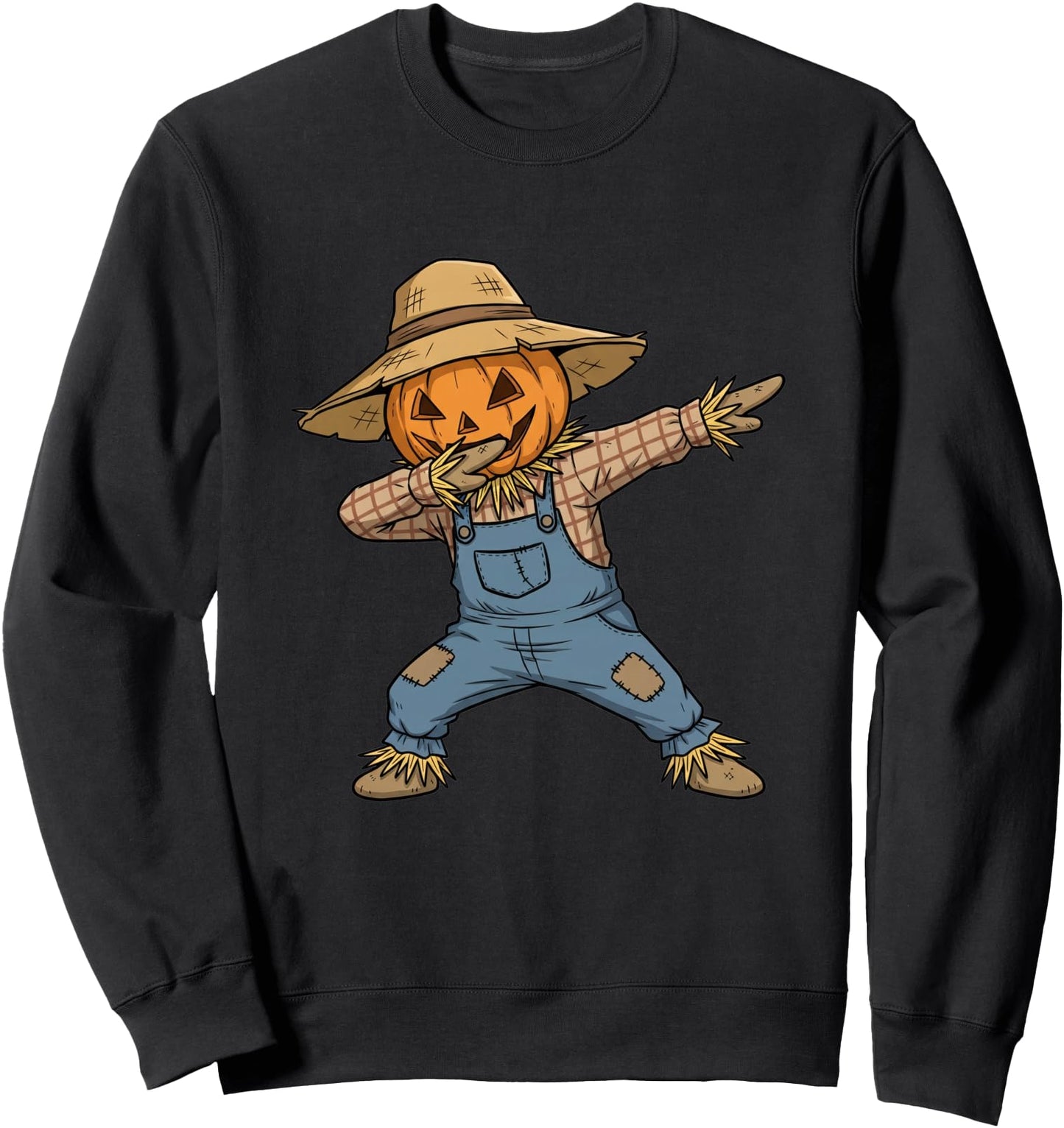 Funny Dabbing Scarecrow Happy Halloween Sweatshirt
