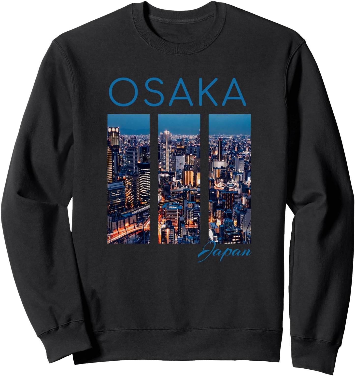 Osaka Japan Skyline Proud Asian Roots Japanese Skyscrapers Sweatshirt