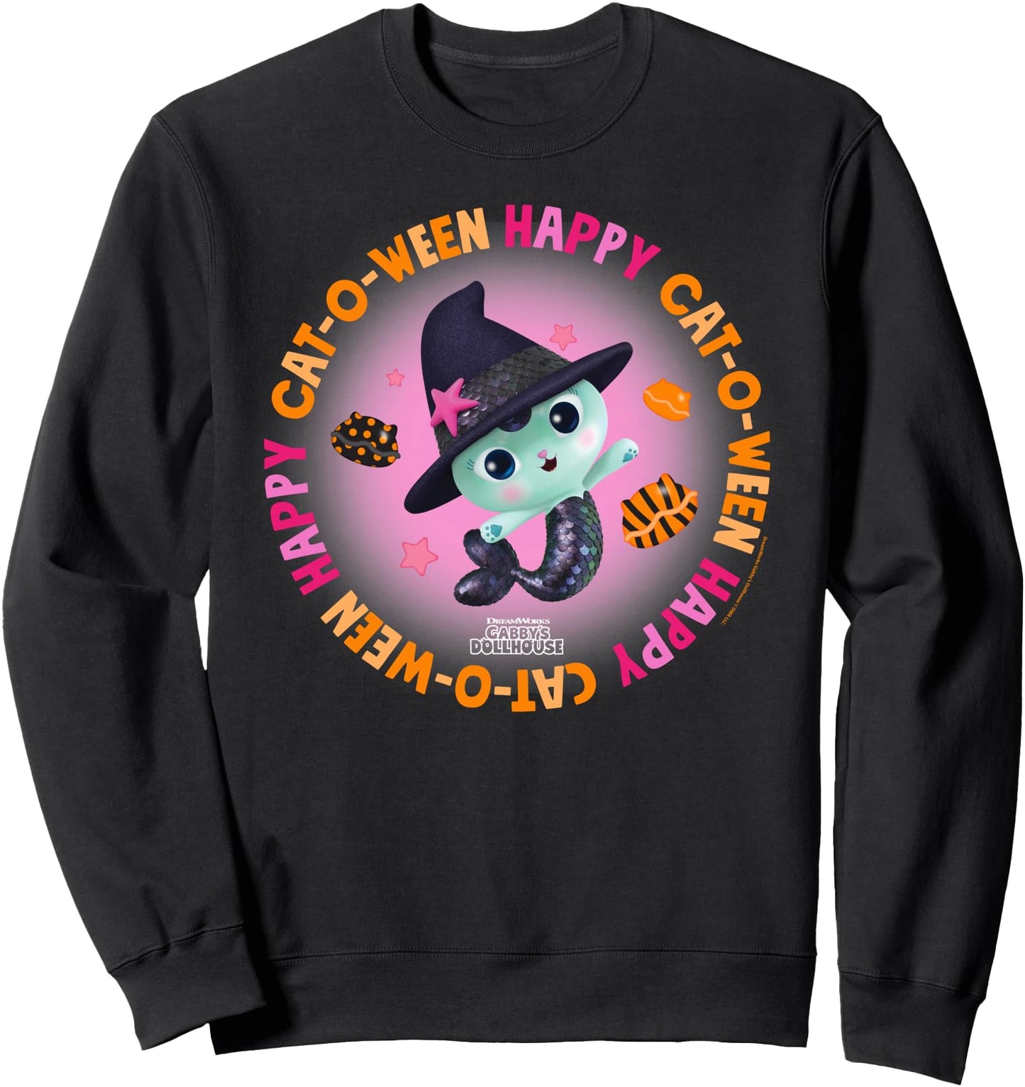 DreamWorks Gabby's Dollhouse Happy Cat-O-Ween Mercat Sweatshirt