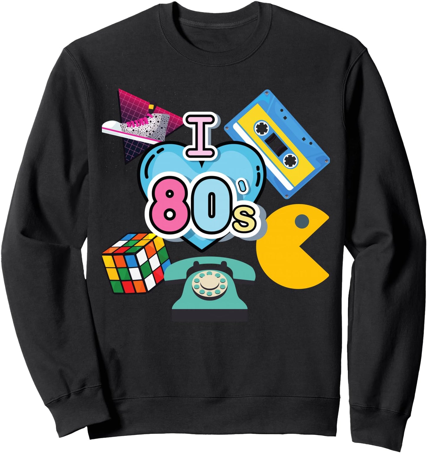 Nostalgic I Love the 80's Trip Down Memory Lane 80's Sweatshirt