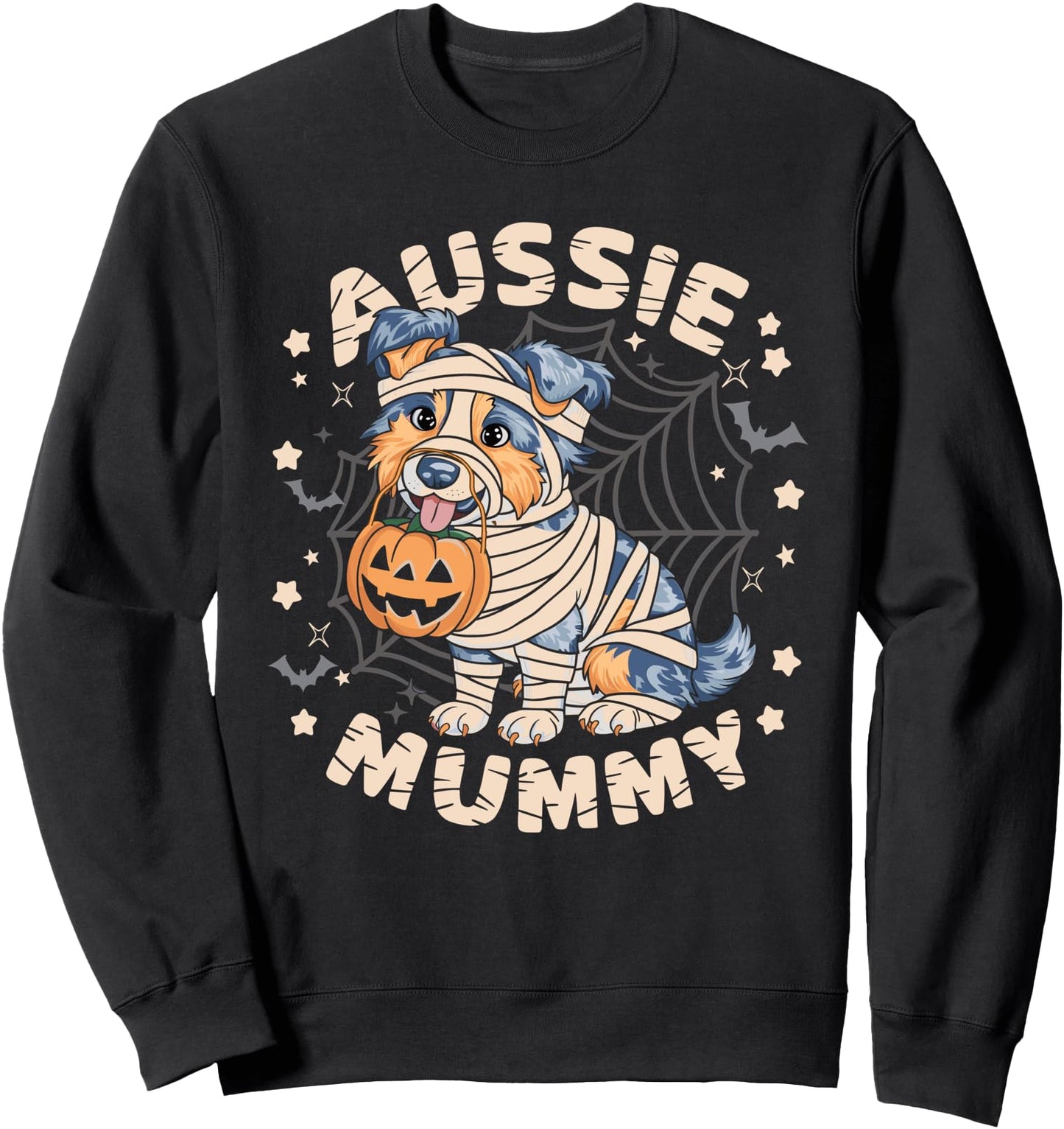 Australian Shepherd Costume Dog Lover Outfit Aussie Mummy Sweatshirt