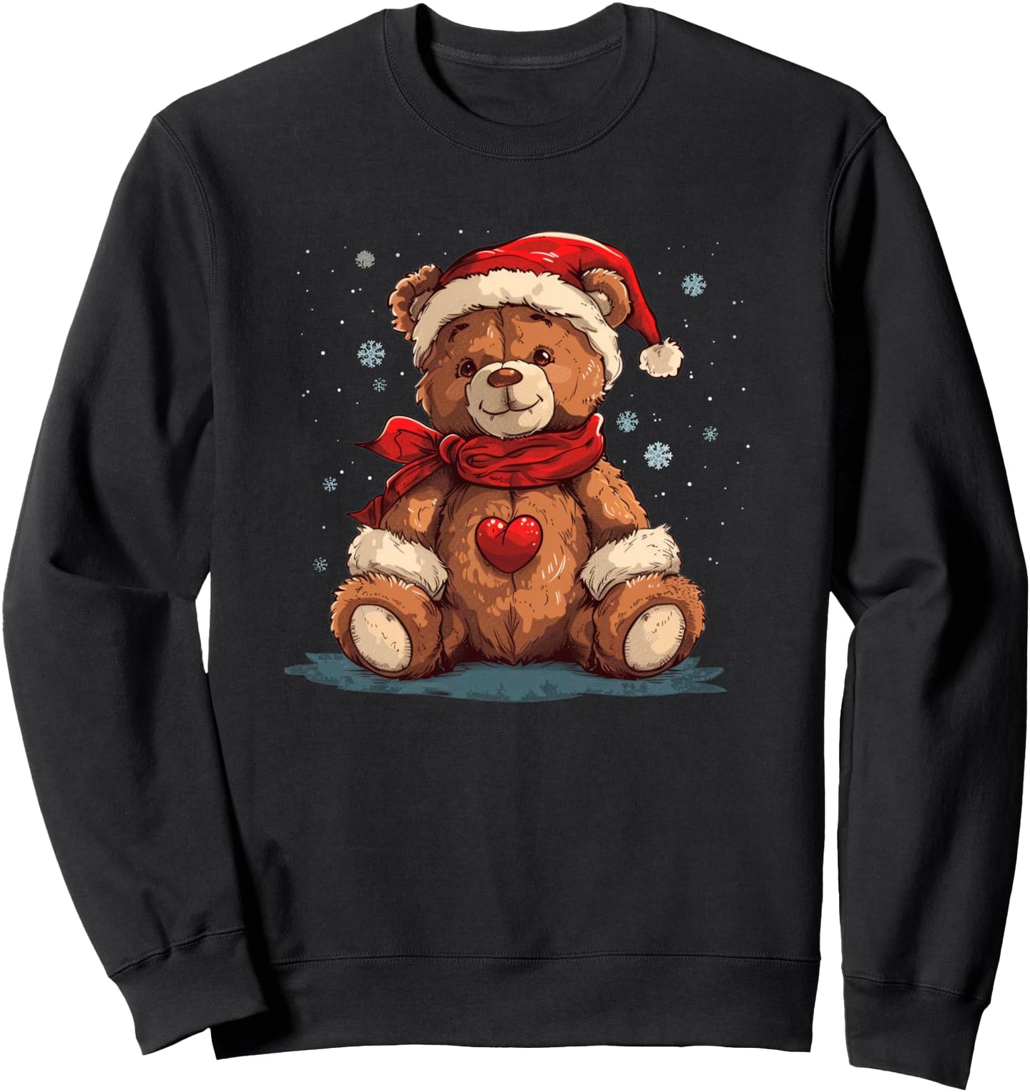 Christmas Teddy Bear Funny Snowflakes Teddy Costume Sweatshirt