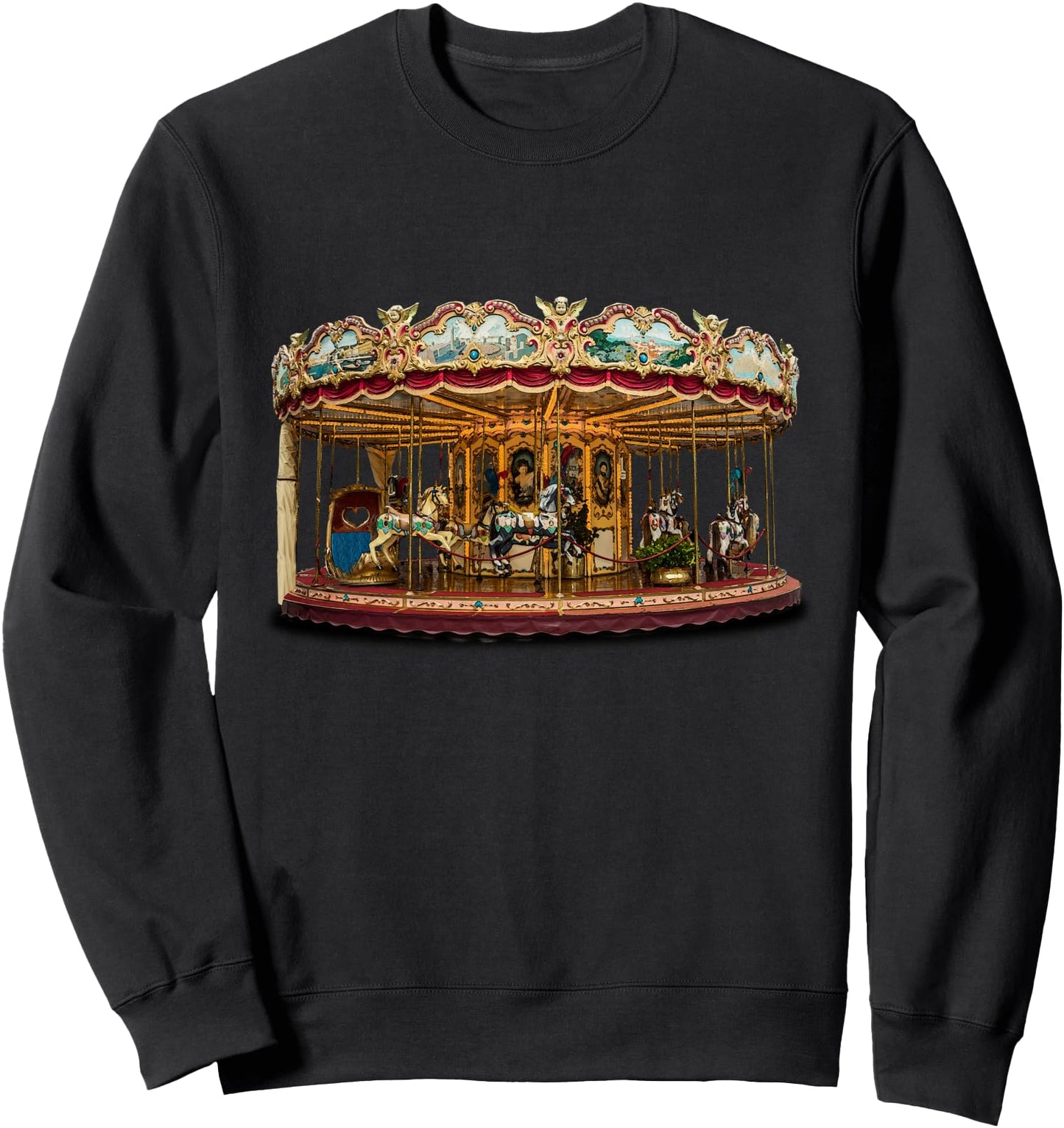 Beautiful Carousel Carnival Amusement Ride Sweatshirt