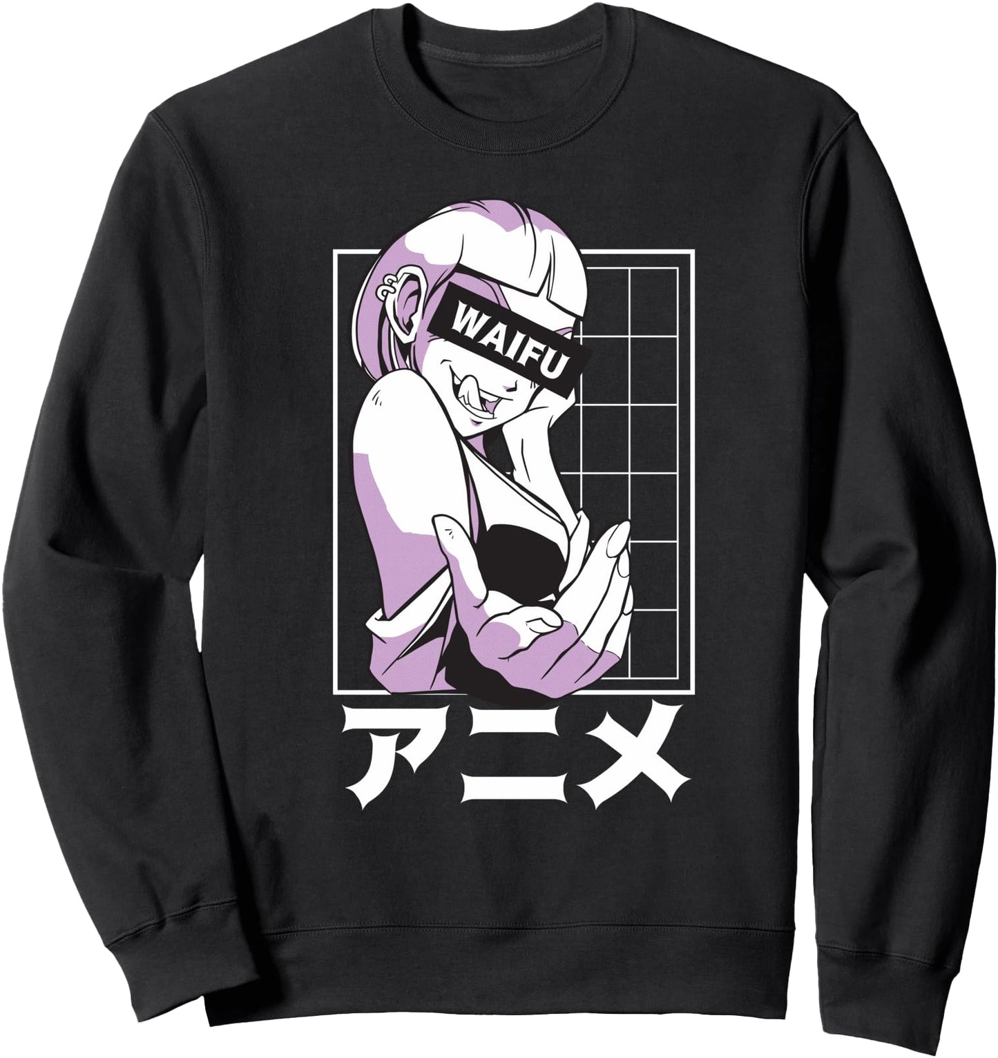 WAIFU Hot Anime Girl Illustration Image Japanese Women Sweatshirt