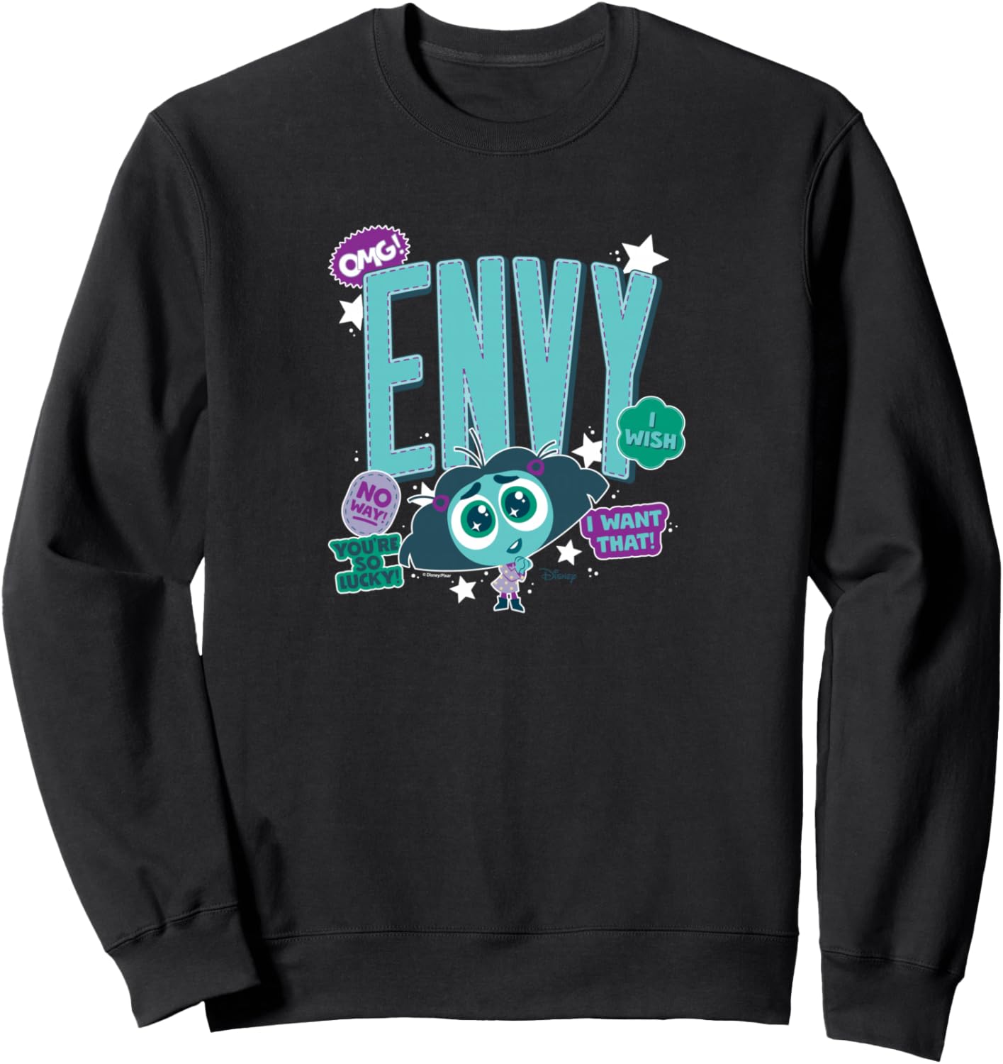 Inside Out 2 - Envy OMG I Want That I Wish No Way Sweatshirt