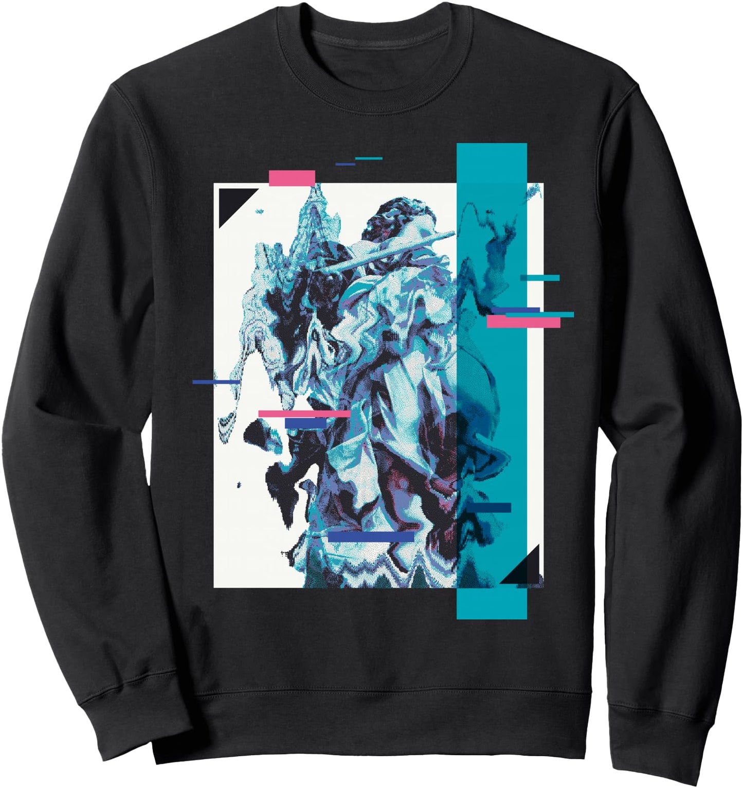 Vaporwave Aesthetic Retro 80s 90s Statue Japanese Glitch Art Sweatshirt