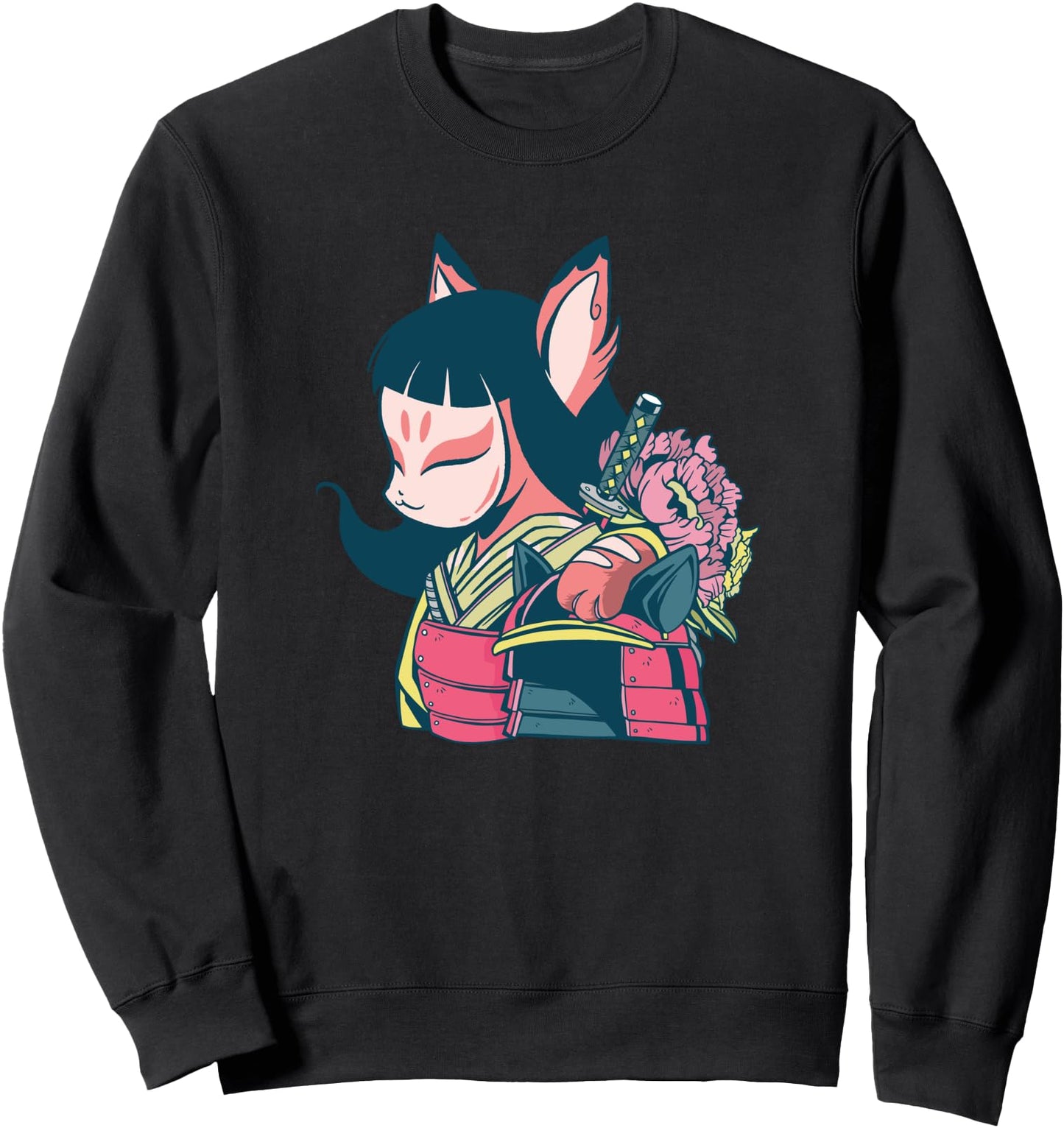 Kitsune Nine-Tailed Fox Spirit Kumiho Kurama Anime Japanese Sweatshirt