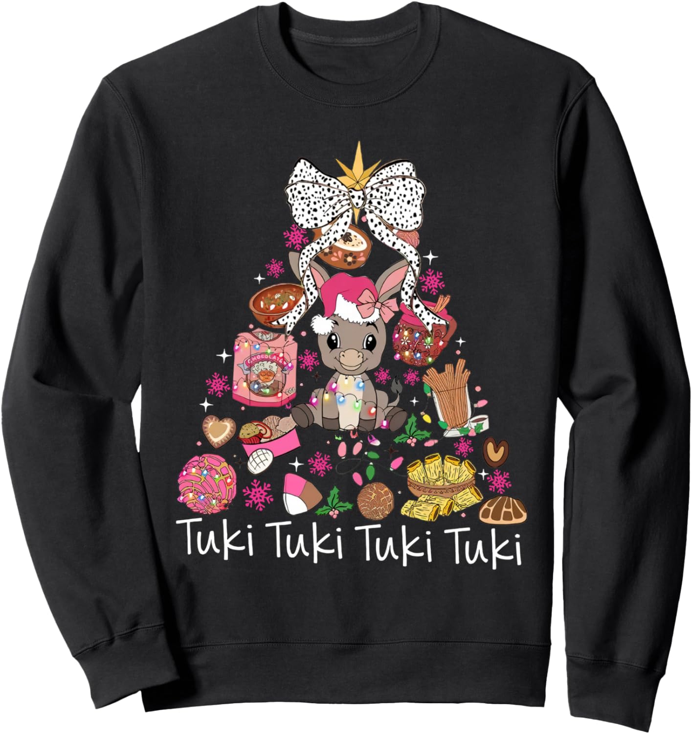 Mi Burrito Sabanero Mexican Christmas Donkey Spanish Xmas Sweatshirt