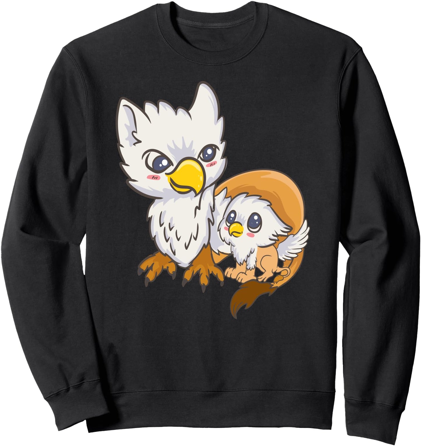 Cute Kawaii Anime - Sweet Gryphon Family Birds - Japanese Sweatshirt