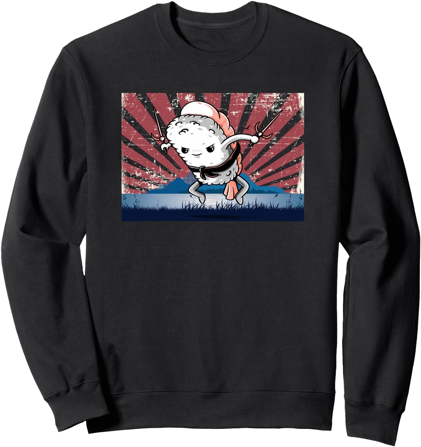 Dagger Knife - Funny Japanese Sushi Sweatshirt