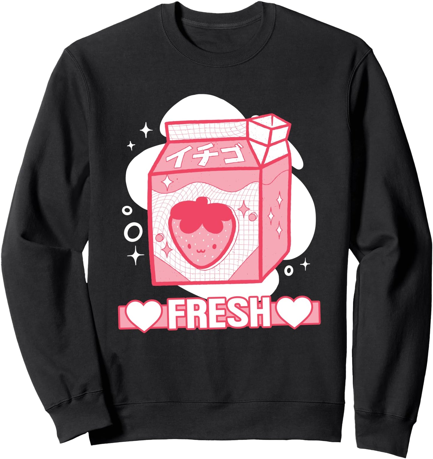 Strawberry Milk Shirt Kawaii Strawberry Milk Japanese Milk Sweatshirt