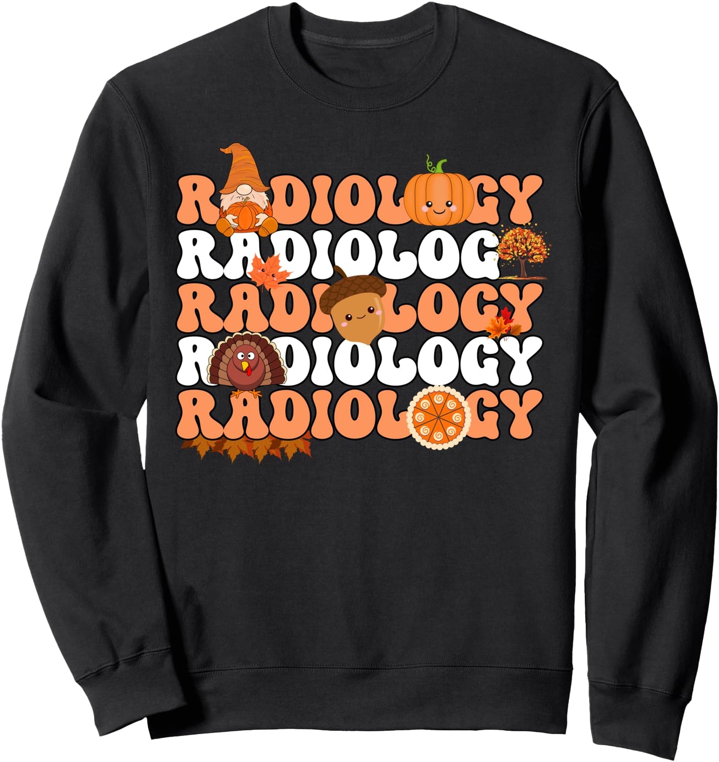 Retro Radiology Pumpkin Radiologist Xray Fall Thanksgiving Sweatshirt