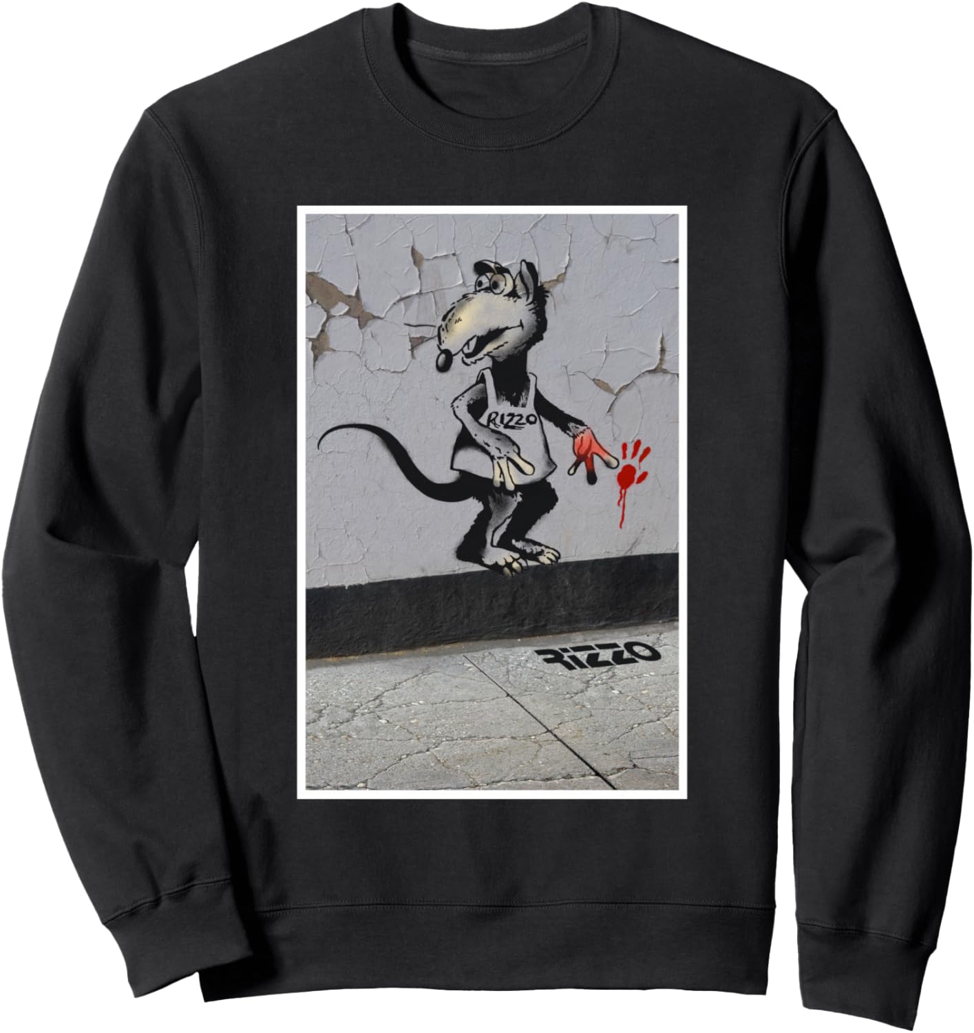 Disney The Muppets Rizzo Banksy\u2019s Graffiti Inspired Big Shot Sweatshirt