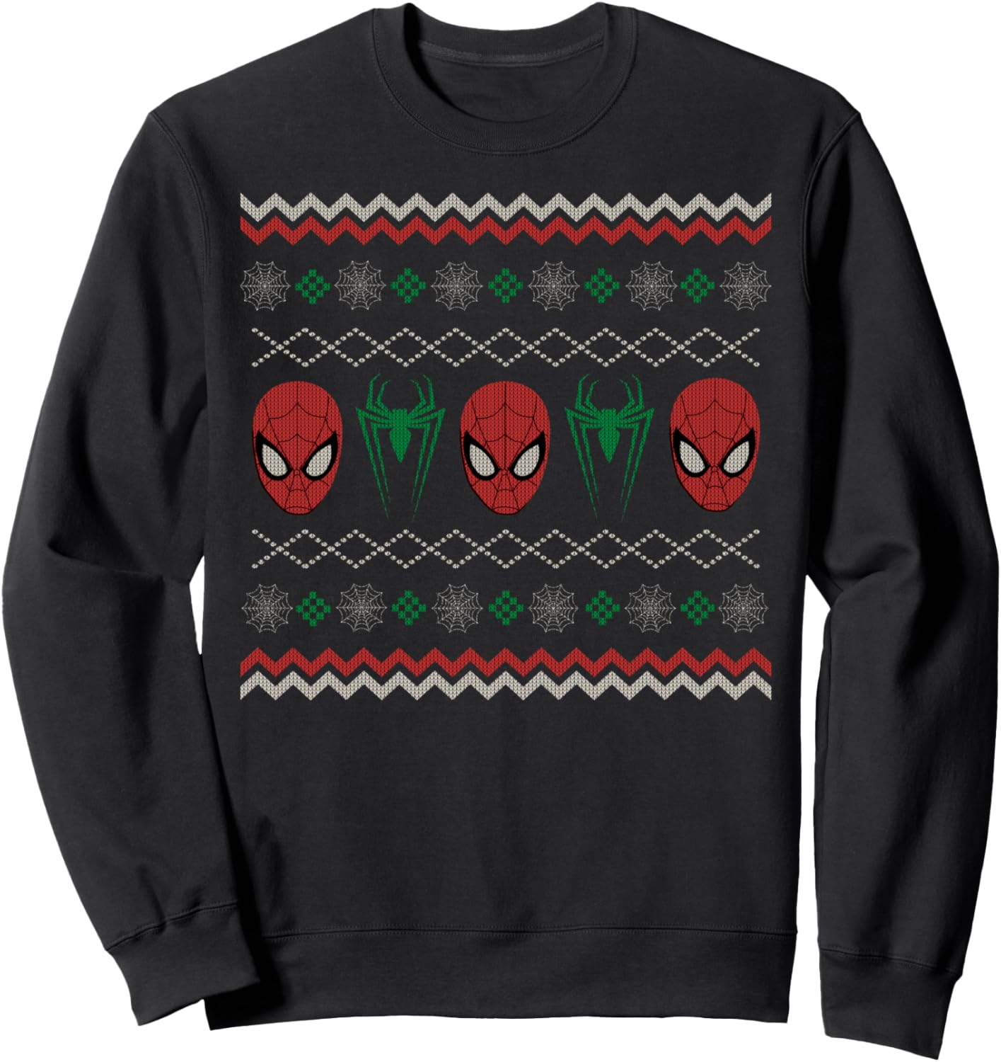 Marvel Spider-Man Ugly Christmas Sweater Graphic Sweatshirt Sweatshirt