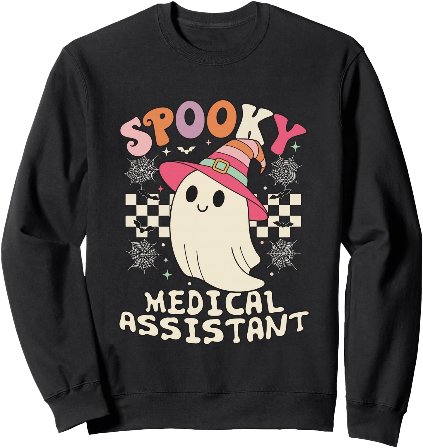 Spooky Medical Assistant Ghost Halloween Sweatshirt