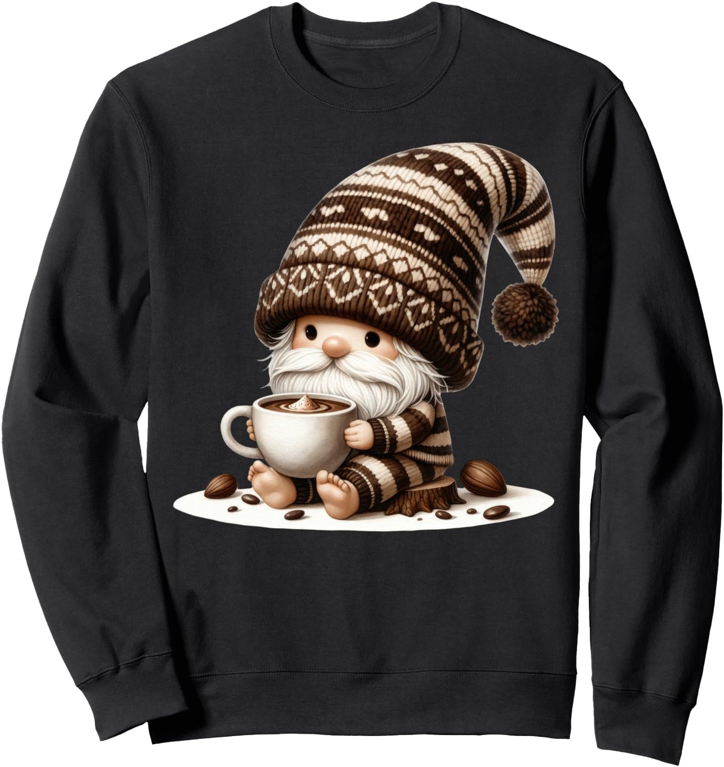 Autumn Gnome For Fall Women Men And Who Loves Hot Cocoa Sweatshirt