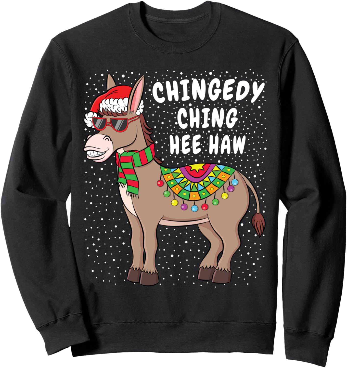 Christmas Donkey Sweater Funny American Italian Xmas Gift Sweatshirt