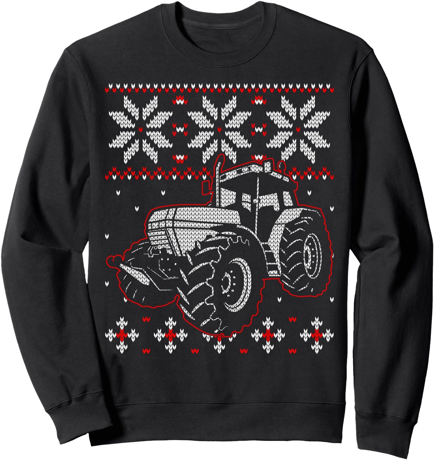 Tractor Lover Ugly Christmas sweater, Farmer Farming Xmas Sweatshirt
