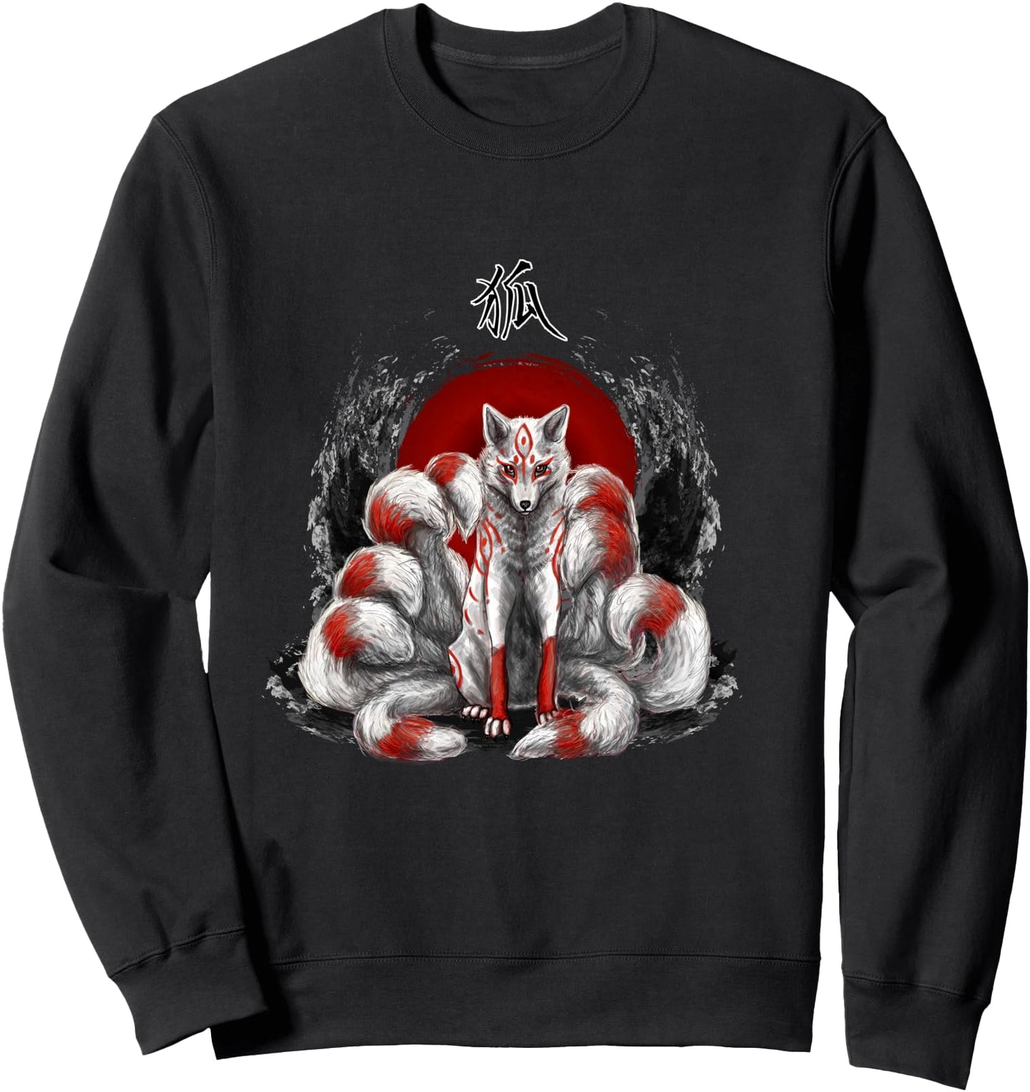 Japanese Kitsune Nine Tail Fox Sweatshirt