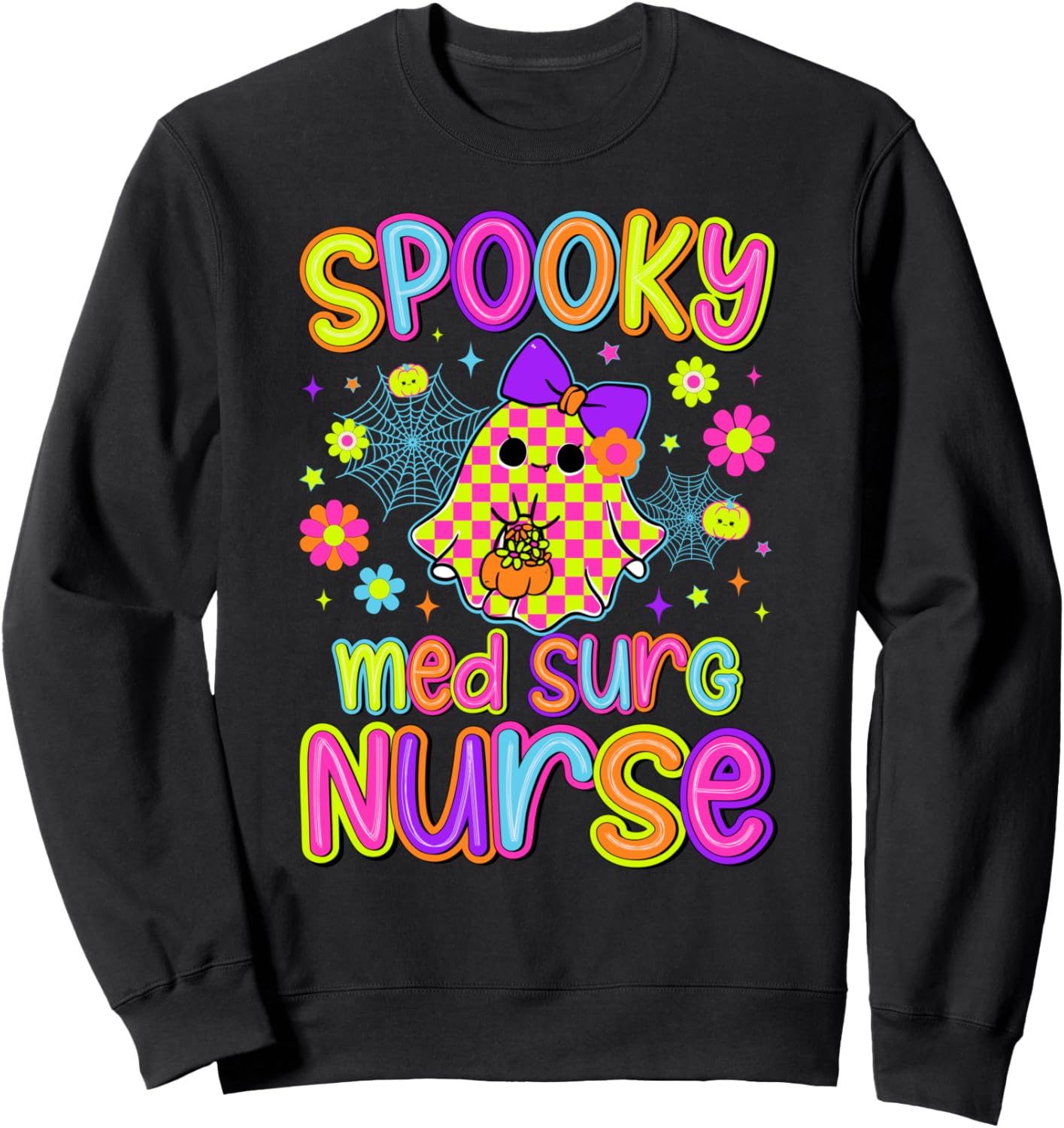 Spooky Med Surg Nurse Halloween Medical-Surgical Nurse Sweatshirt
