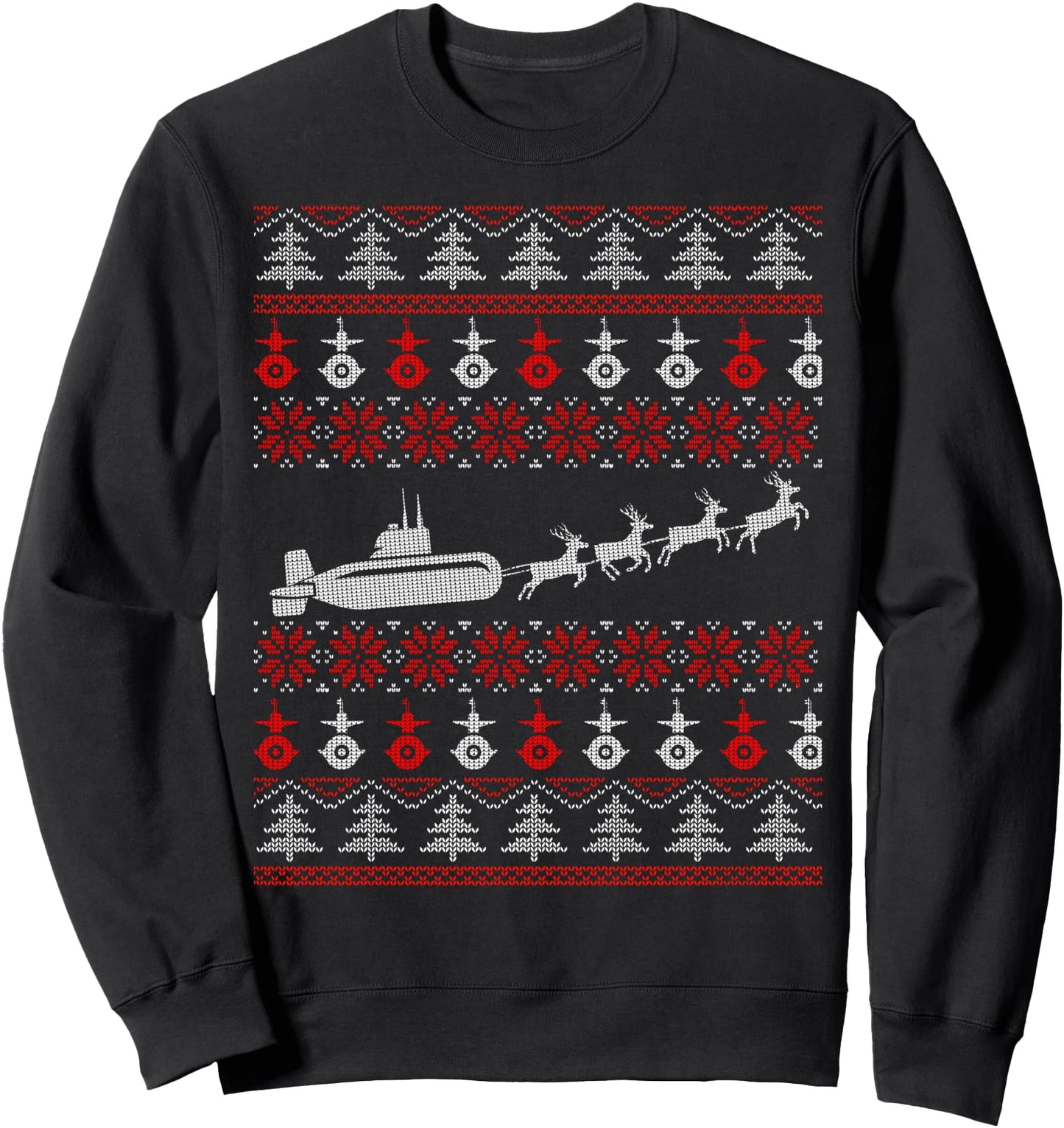 Submarine Service Submariner Christmas Ugly Xmas Sweater Sweatshirt