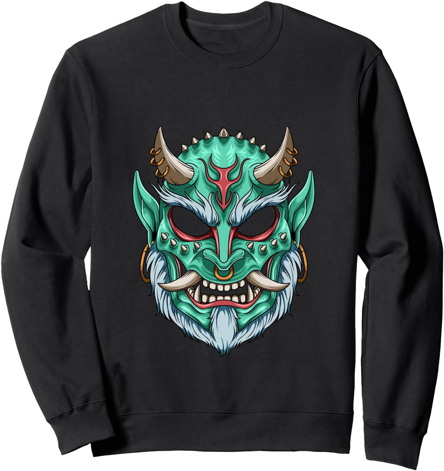 Oni Demon Mask Japanese Culture Sweatshirt