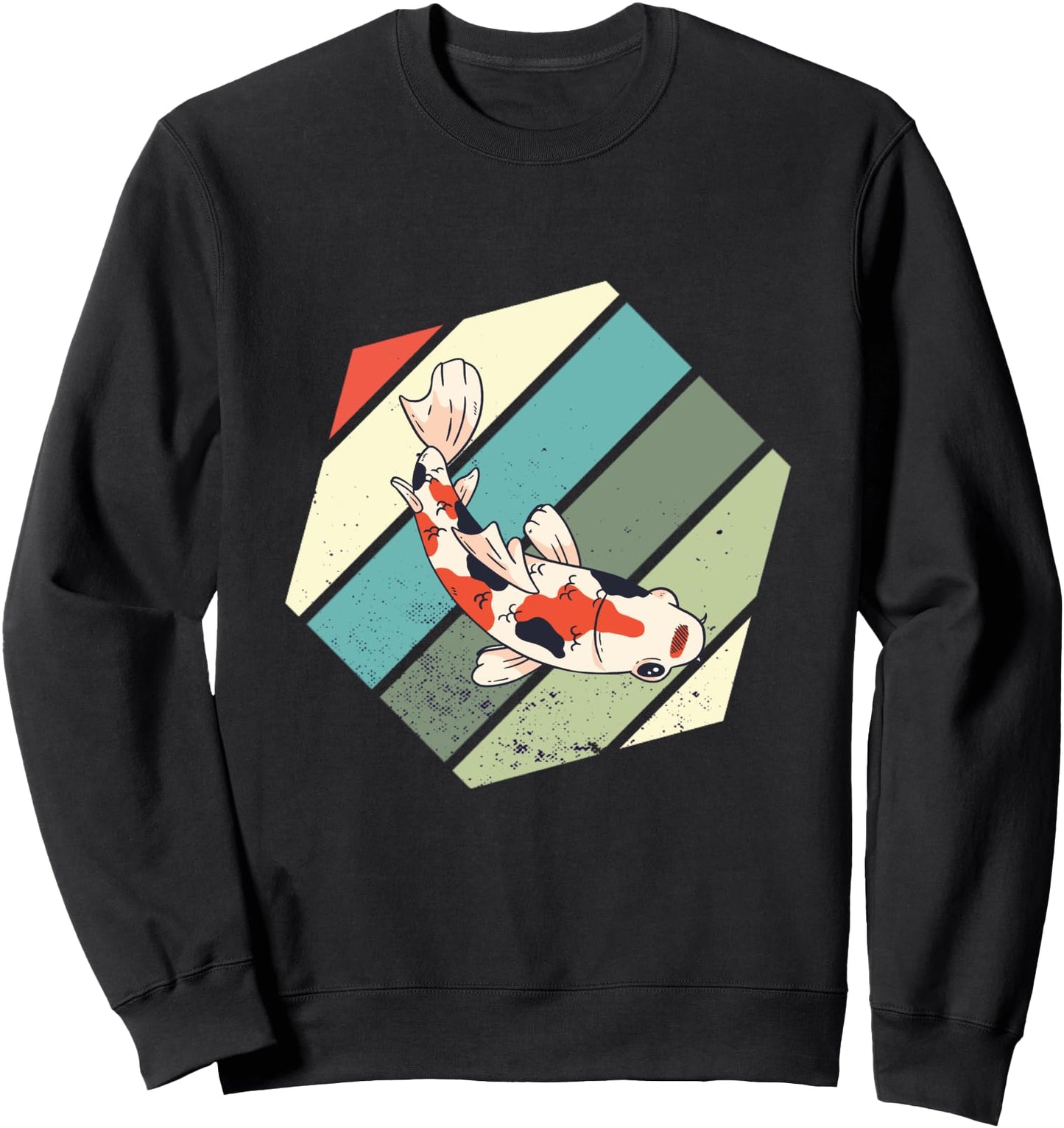 Koi Hexa Retro Vintage Japan Pond Nishikigoi Japanese Koi Sweatshirt