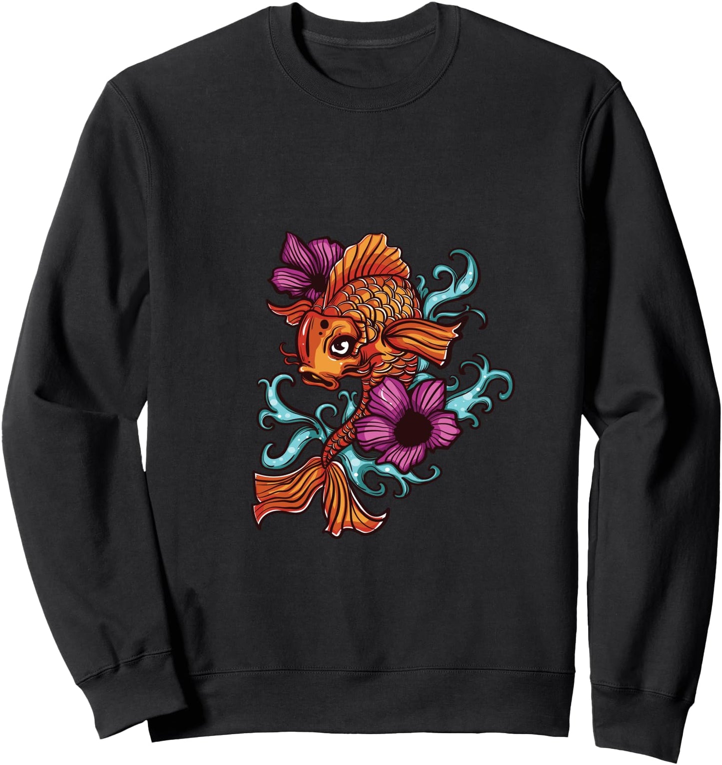Japanese Art Koi Fish Carp Sweatshirt