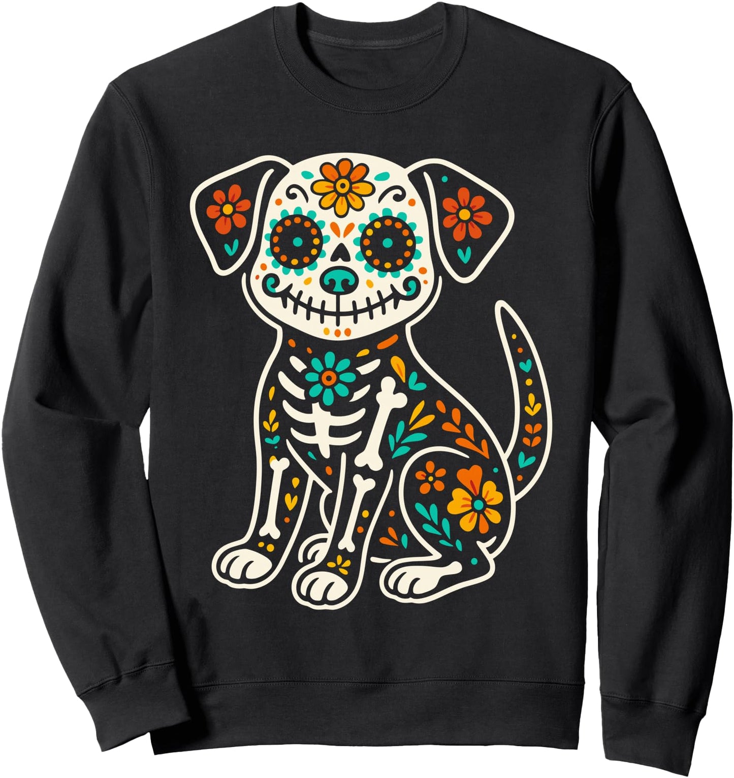 Dia De Los Muertos Dog Shirt Day of the Dog Dead Sugar Skull Sweatshirt