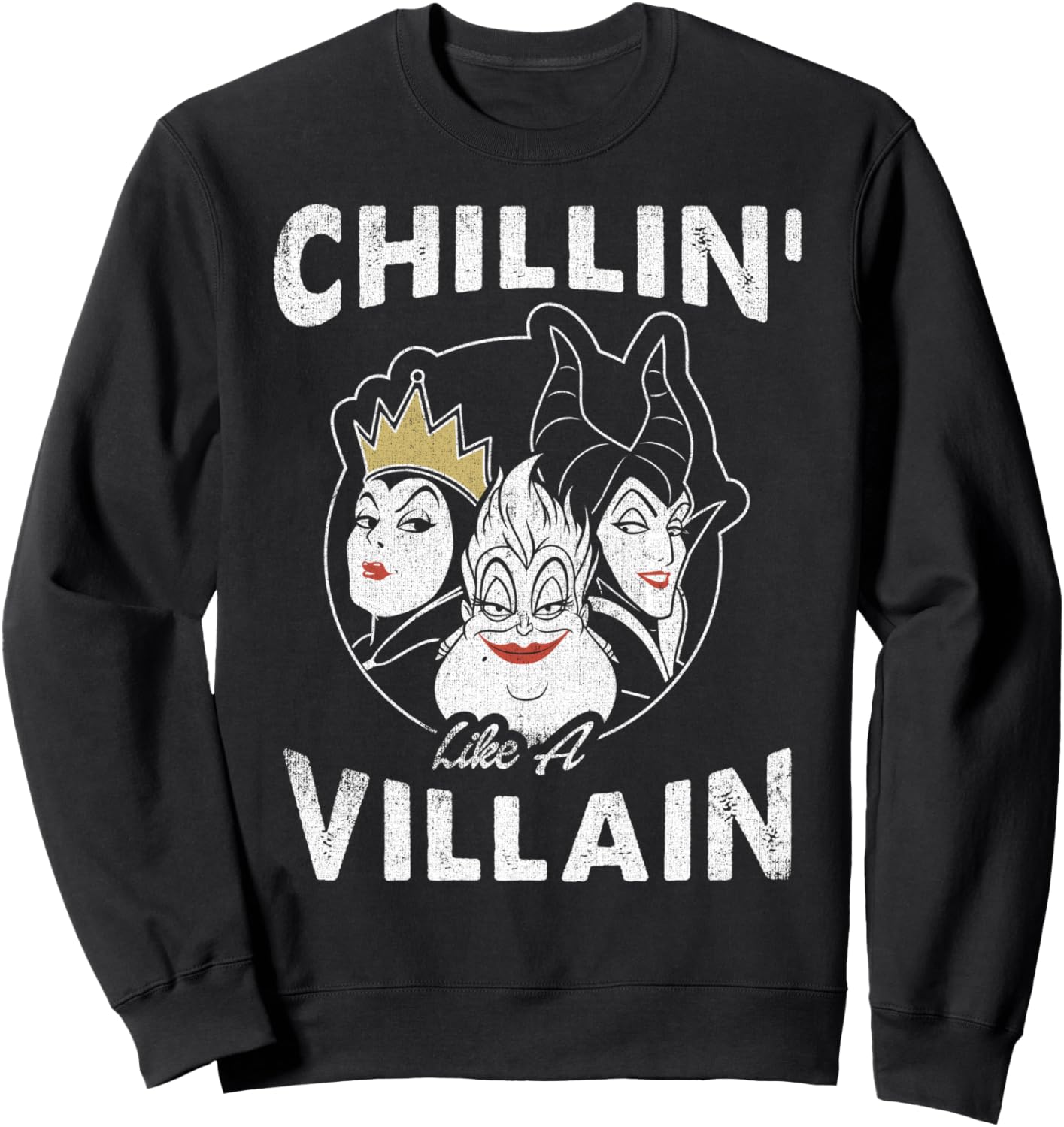 Disney Villains Chillin' Like A Villain Group Shot Sweatshirt