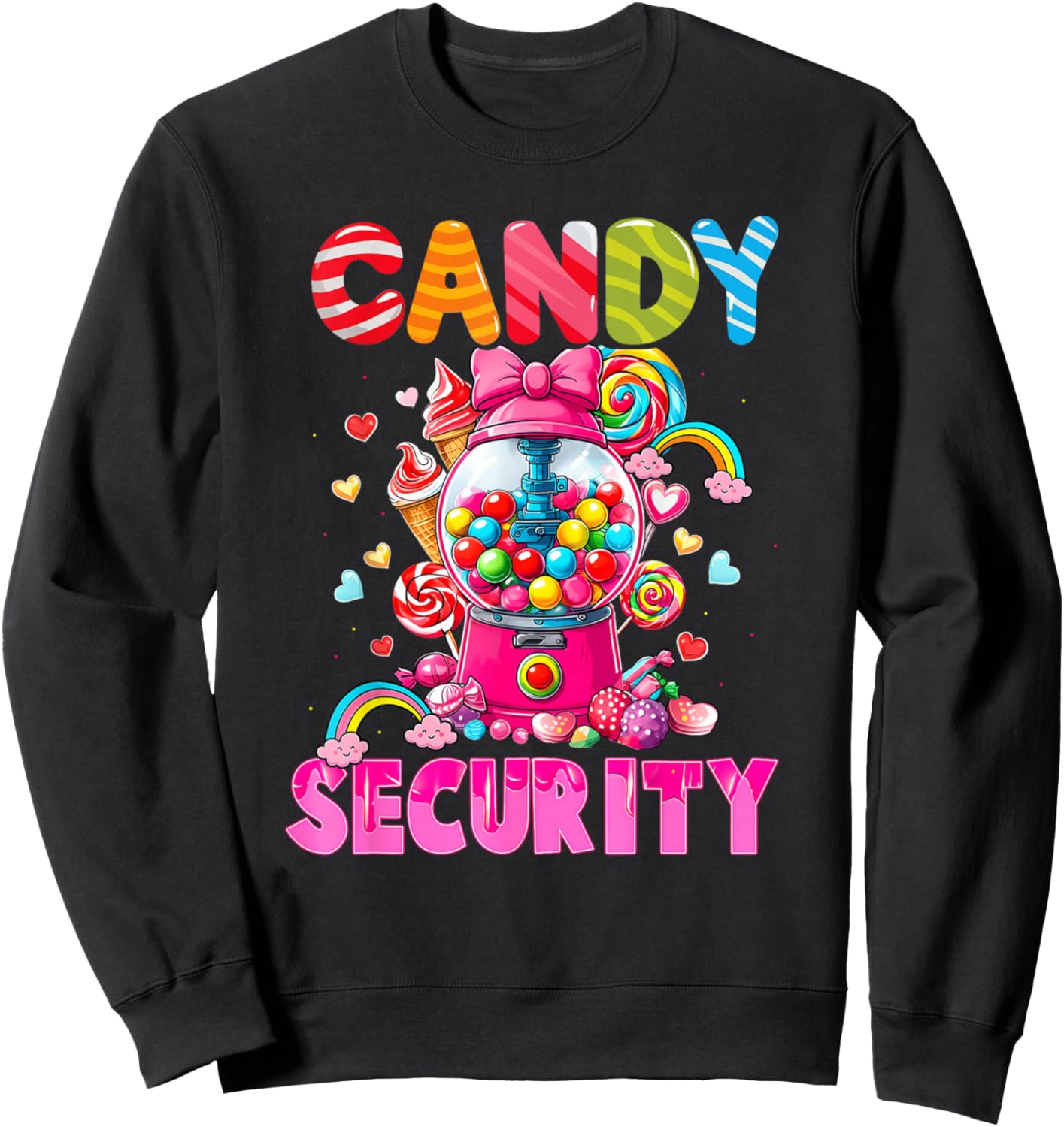 Candy Security Candy Costume Women Candy Land Kids Sweetie Sweatshirt