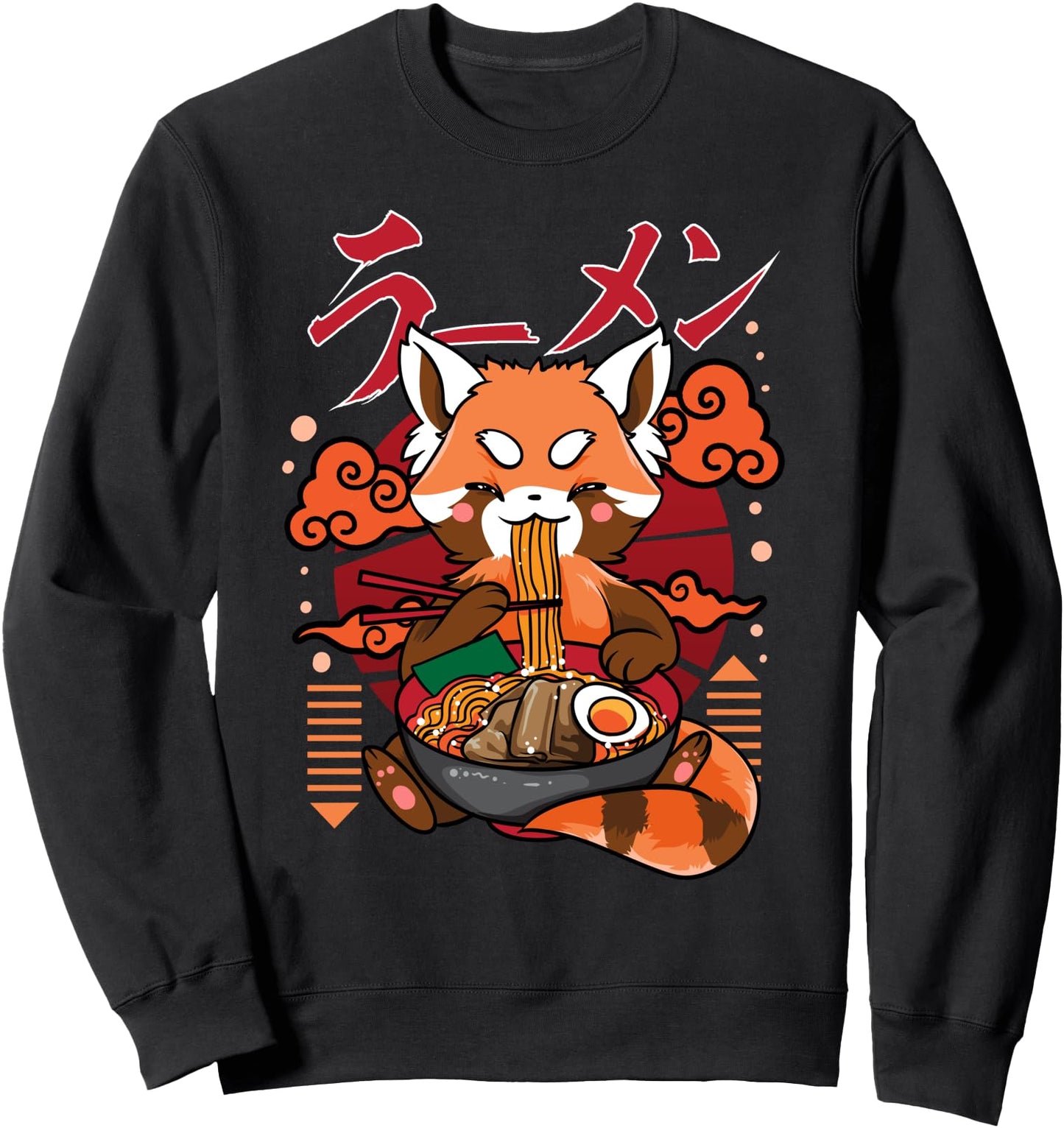 Red Panda Ramen Japanese Noodles Red Pandas Sweatshirt