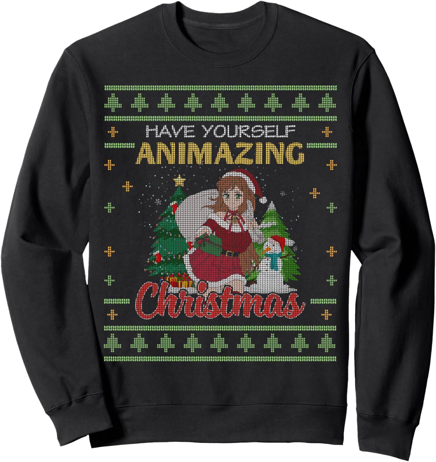 Have Yourself Animazing Ugly Christmas Sweater Anime Funny Sweatshirt