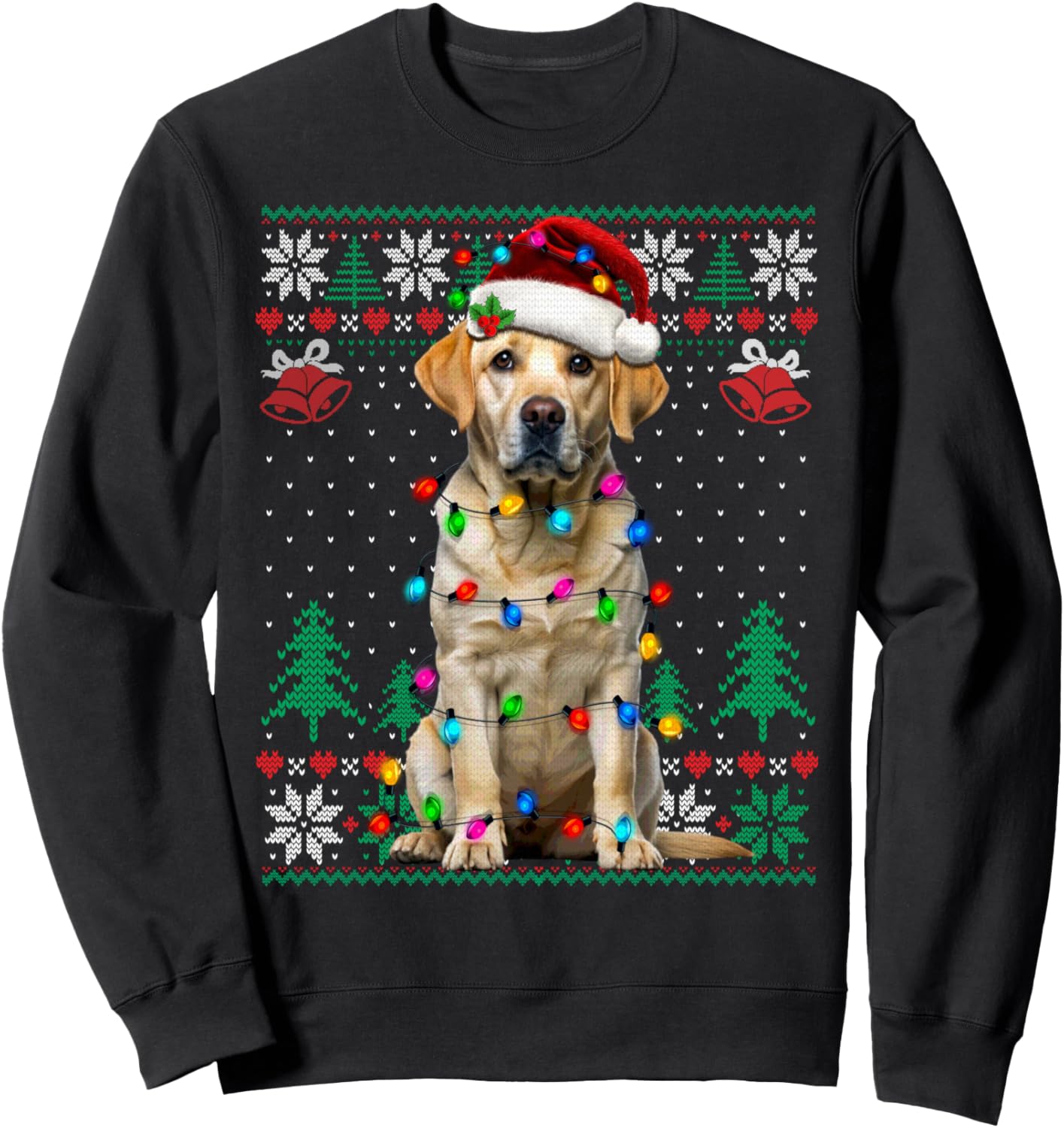 Labrador Retriever Dogs Tree Christmas Sweater Xmas Pet Dogs Sweatshirt