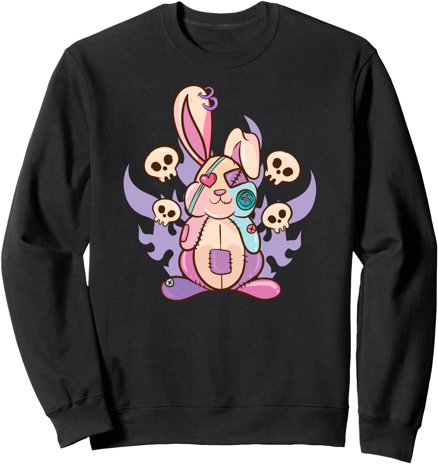 Pastel Goth - Anime Horror Rabbit Bunny - Japanese Sweatshirt