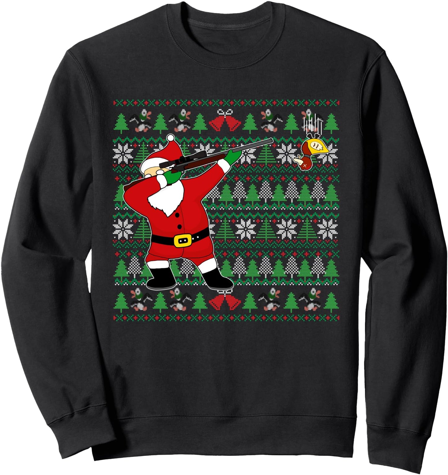 Dabbing Santa Duck Hunting Ugly Xmas Sweater Hunter Gift Sweatshirt