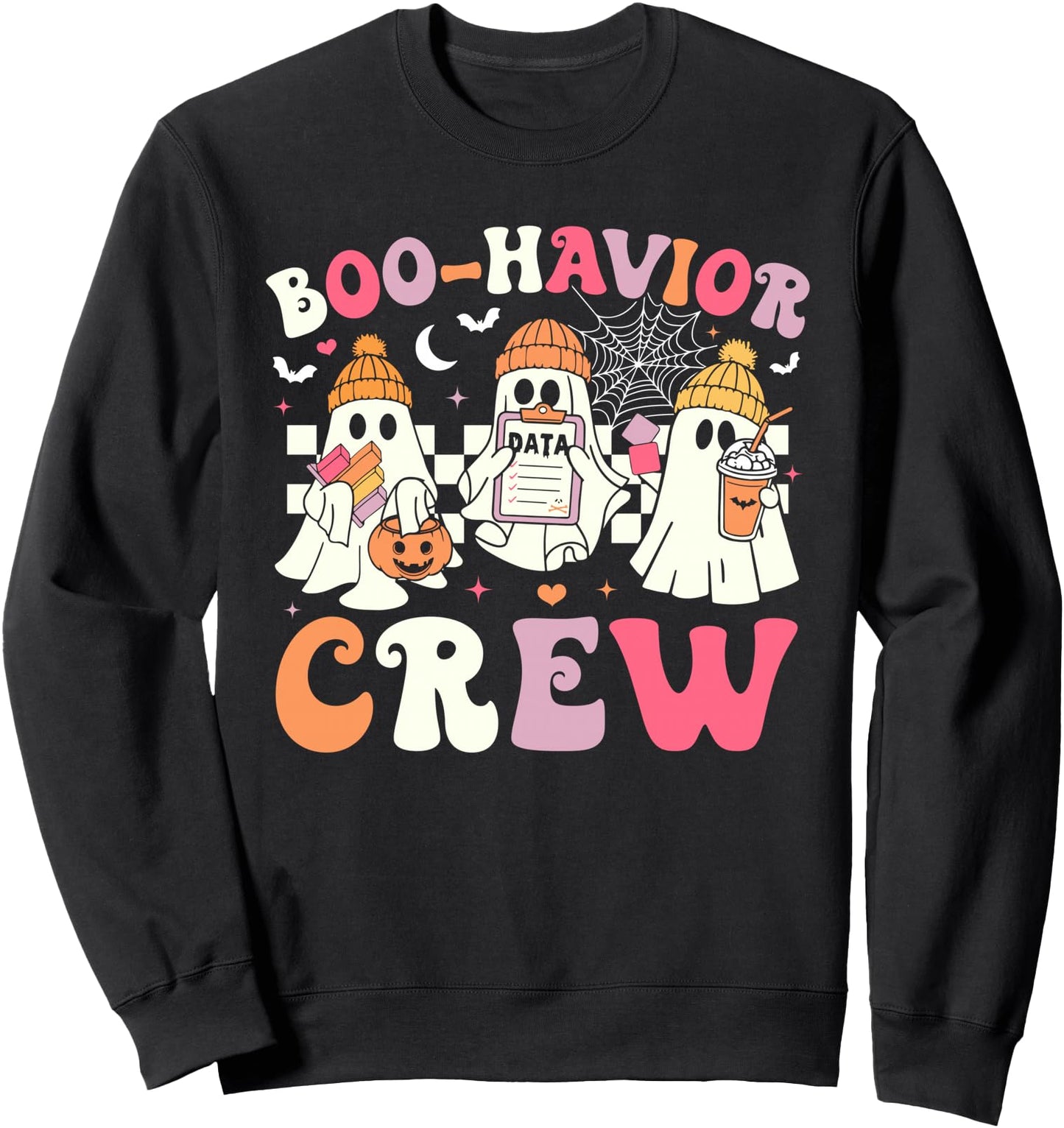 Retro Boo-Havior Crew Behavior Analyst Halloween ABA RBT Sweatshirt