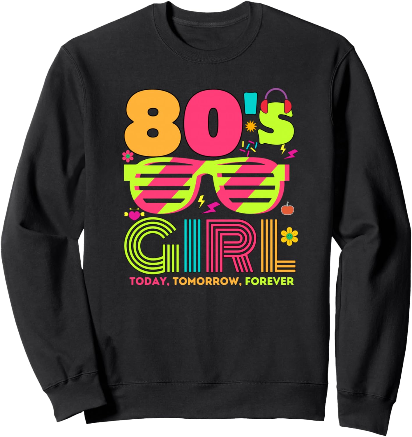 Take Back to the 80s Retro Vintage Costume Women 80s Girl Sweatshirt