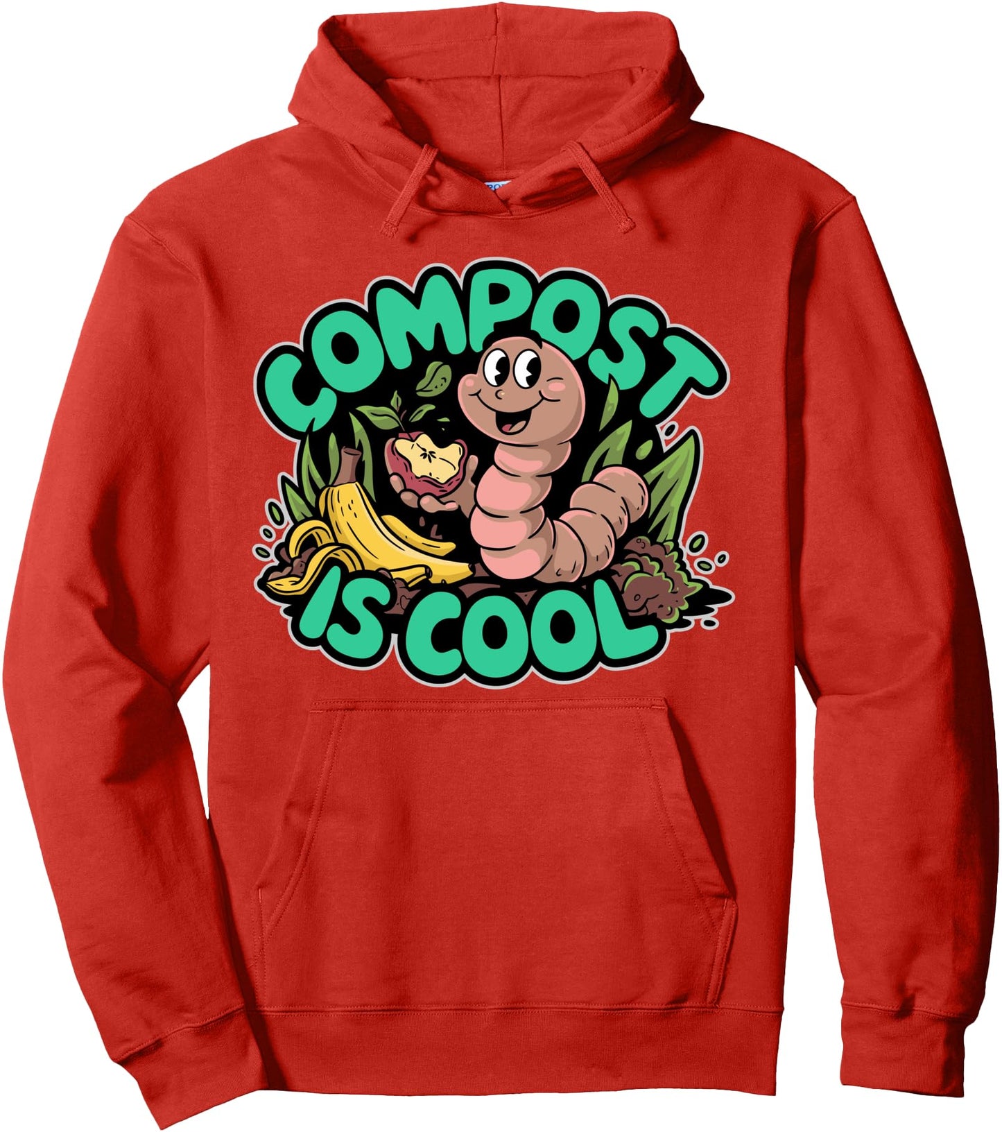 Compost Is Cool, Planet Earth Day Environmental Gifts Pullover Hoodie