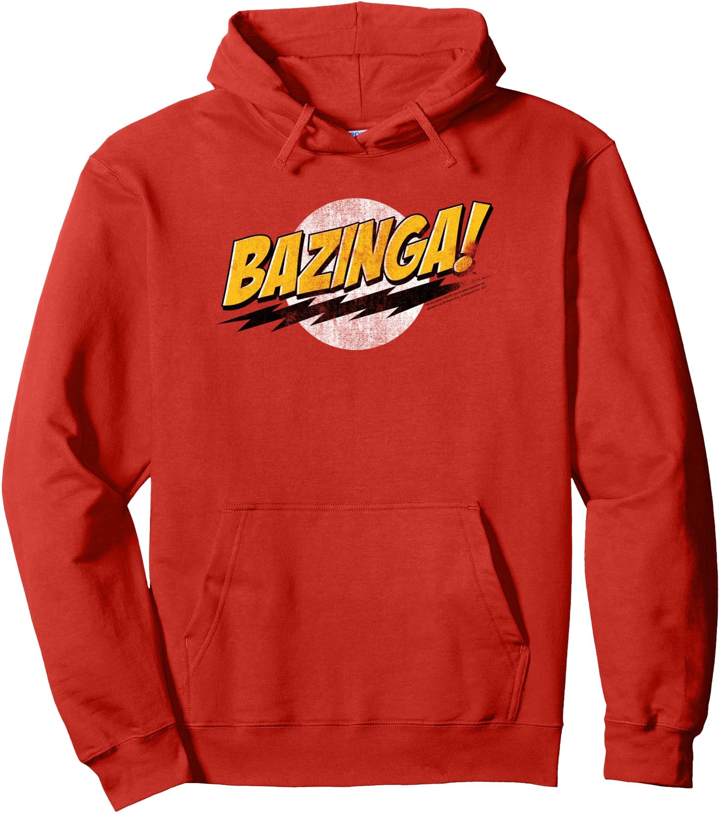 The Big Bang Theory Distressed Bazinga Logo TV Show Pullover Hoodie