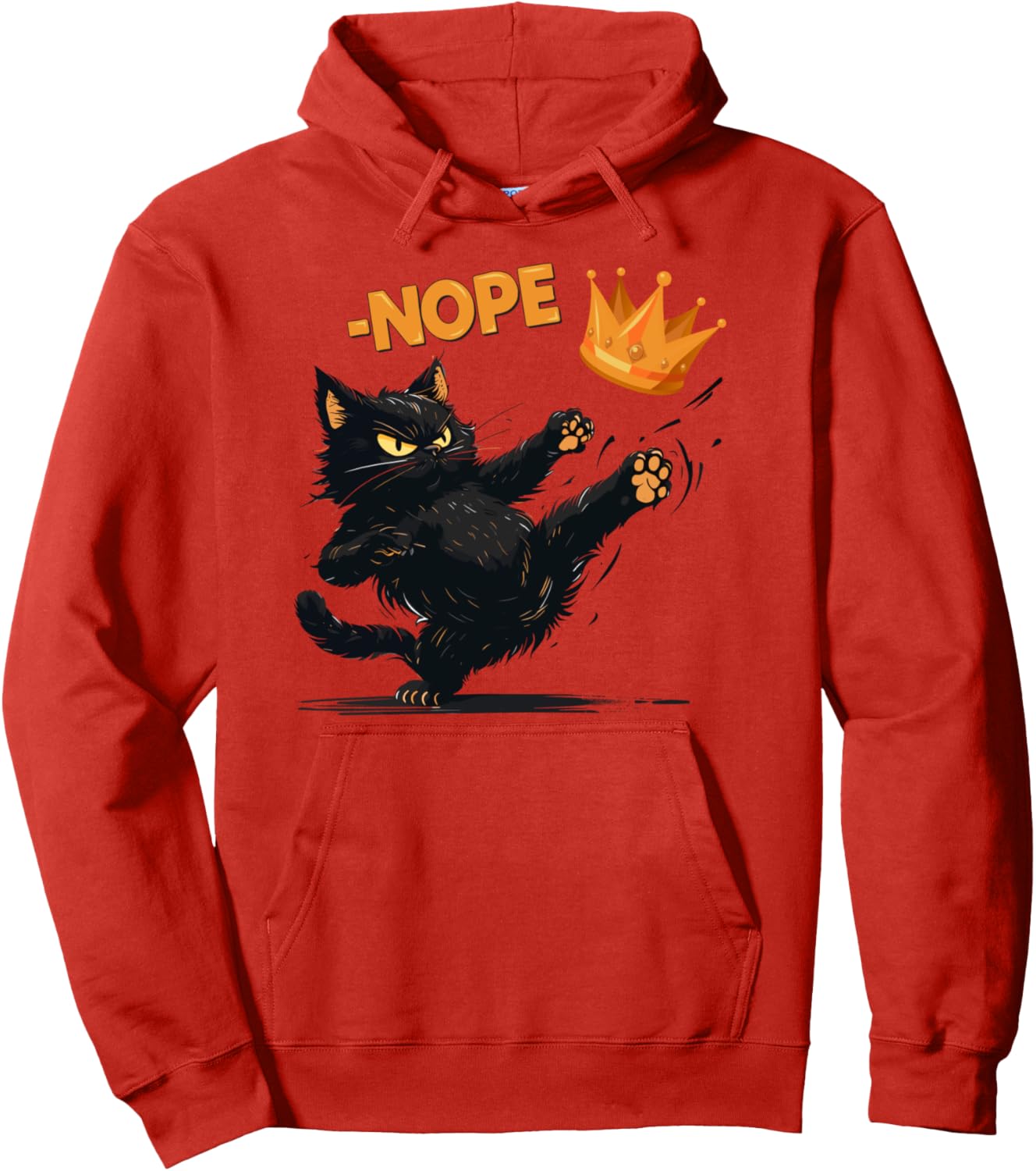 No Kings in America Black Cat Pullover Hoodie