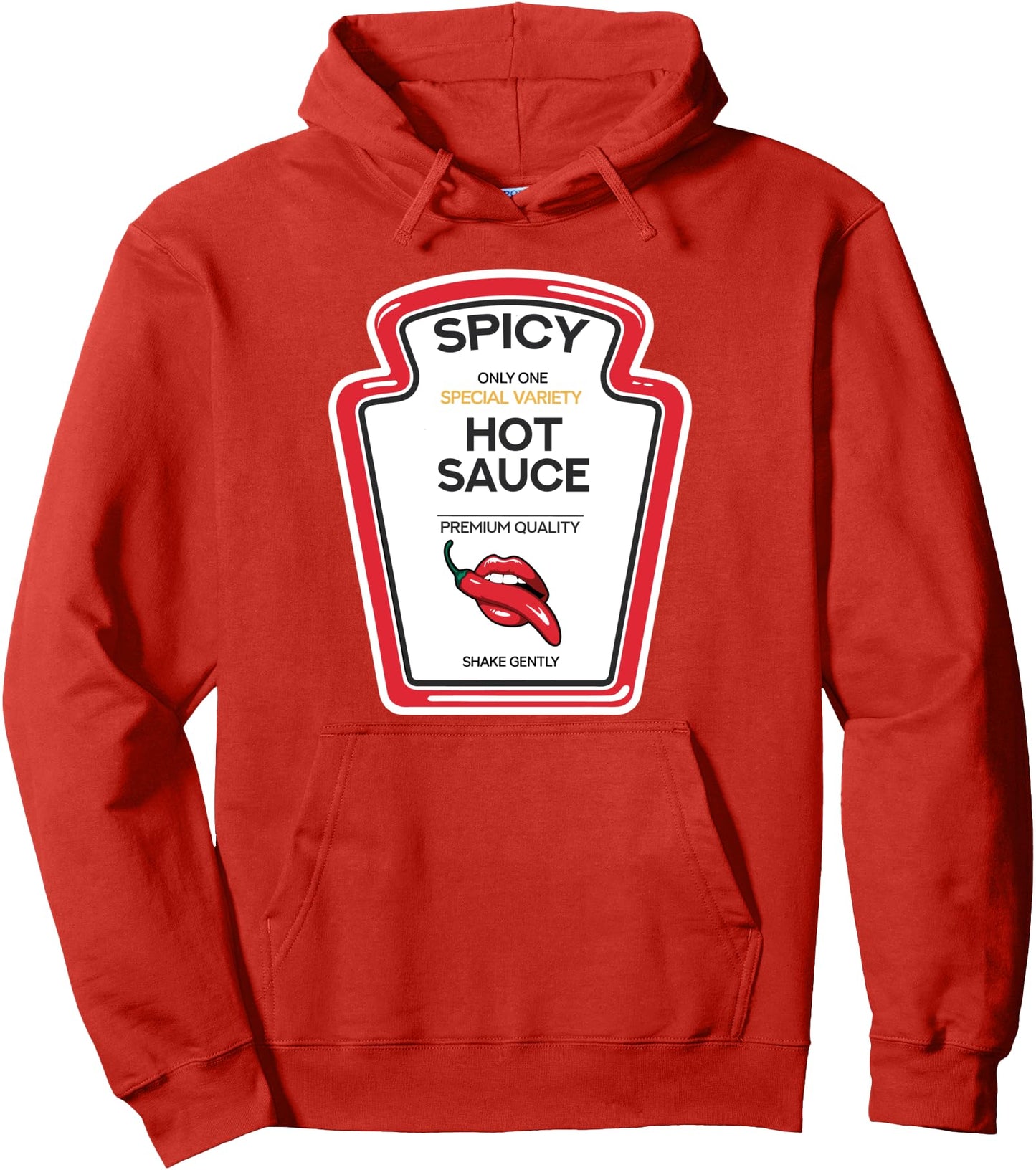 Spicy Hot Sauce Fun Matching Couples Halloween Costume Pullover Hoodie
