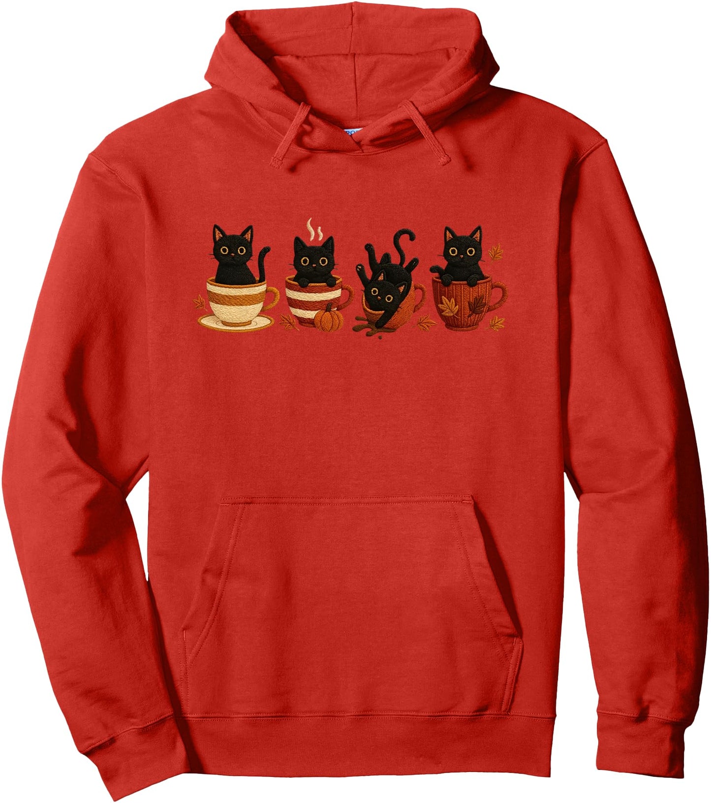 halloween black cat Pullover Hoodie
